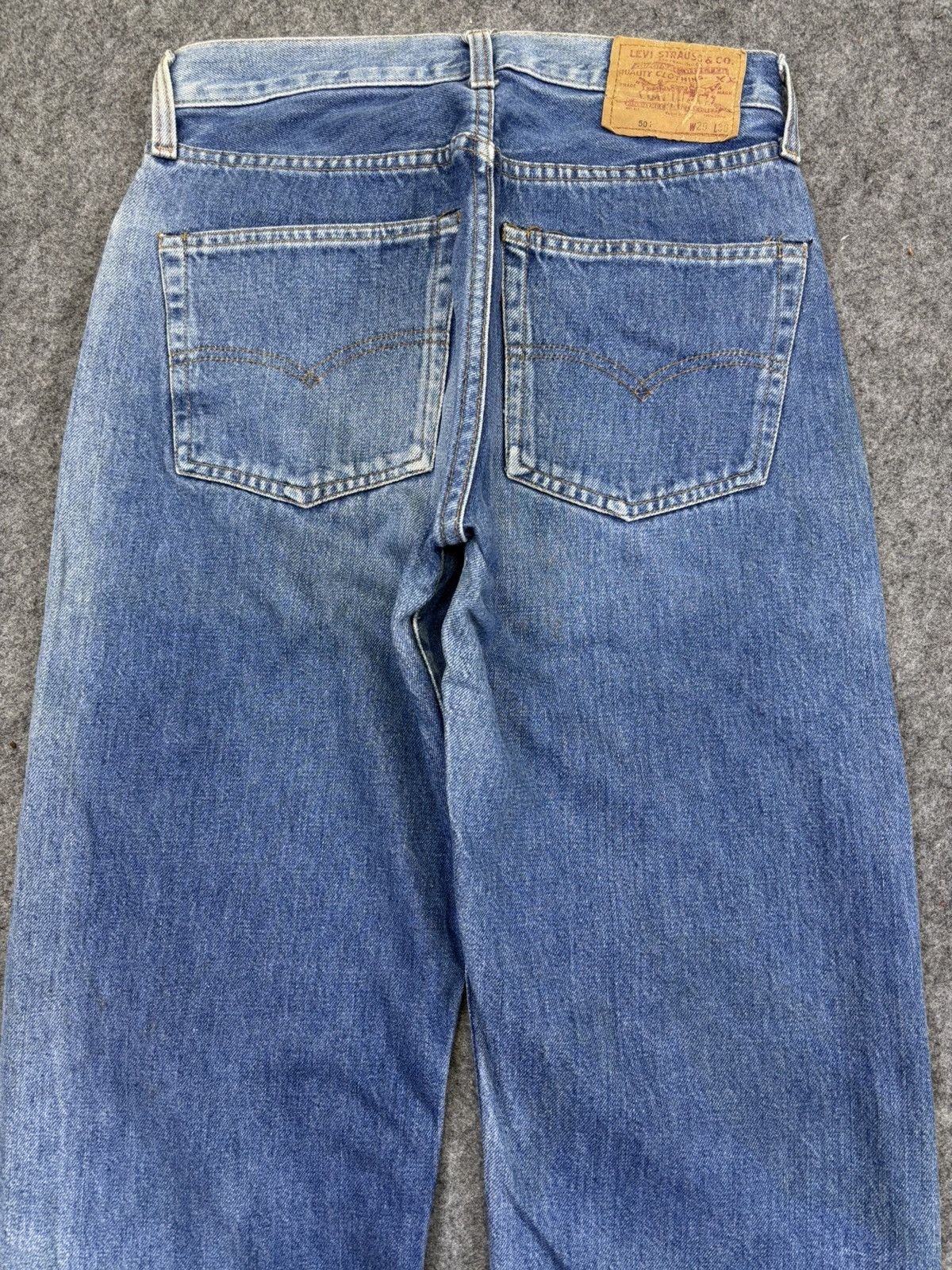Levi's Vintage 90s Levis Big E 501 Selvedge Denim F928 Size US 27 - 8 Thumbnail