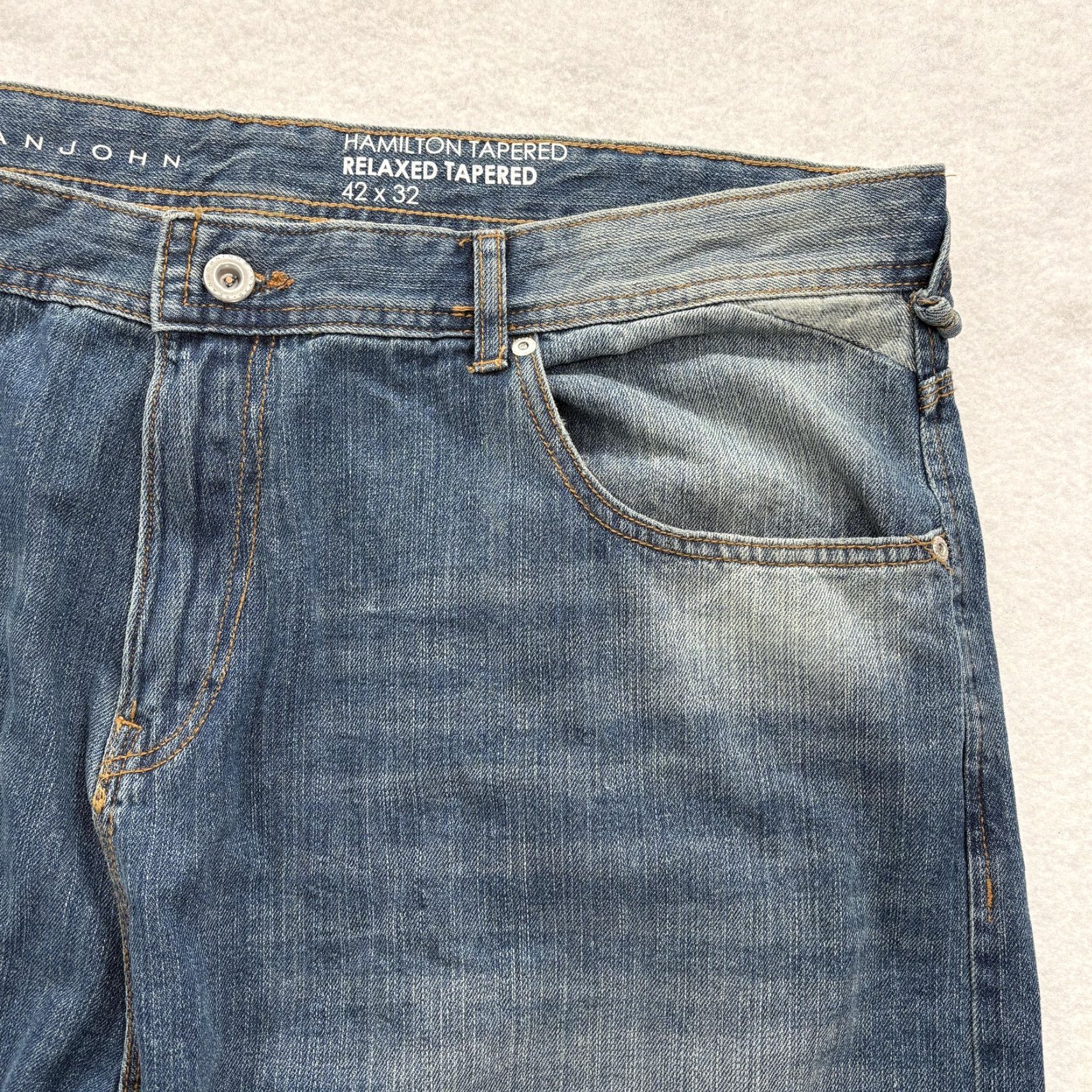 Sean John Sean John Jeans Mens 42x32 Blue Hamilton Relaxed Tapered Denim Hip Hop Y2K Skate Jeans Size US 42 / EU 58 - 4 Thumbnail