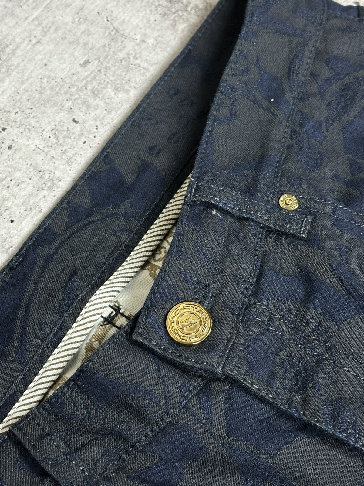 Etro Etro Jacquard Jeans Slim Fit Blue Men’s Size 34 Size US 34 / EU 50 - 7 Thumbnail