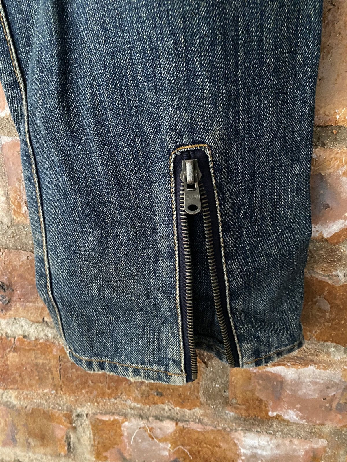 Tornado Mart 2000s RICO Japan Distressed Hem RIRI Zipper Size US 34 / EU 50 - 14 Thumbnail