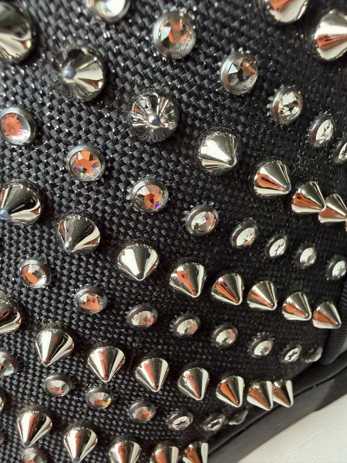 Christian Louboutin Christian Louboutin Louis High Top Black Crystal Spikes Size US 8 / EU 41 - 7 Thumbnail