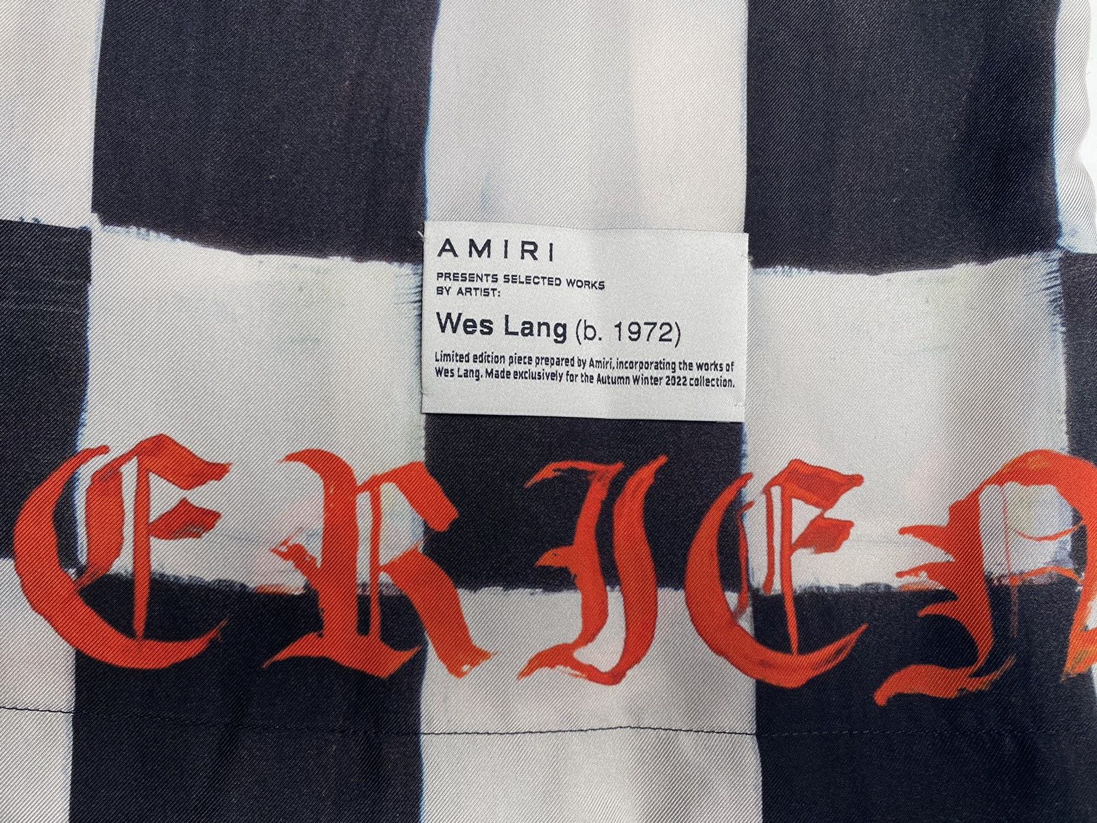 Amiri × Wes Lang AMIRI & WES LANG SILK SKULL PRINT BOWLING SHIRT FROM AW22 Size US L / EU 52-54 / 3 - 5 Thumbnail