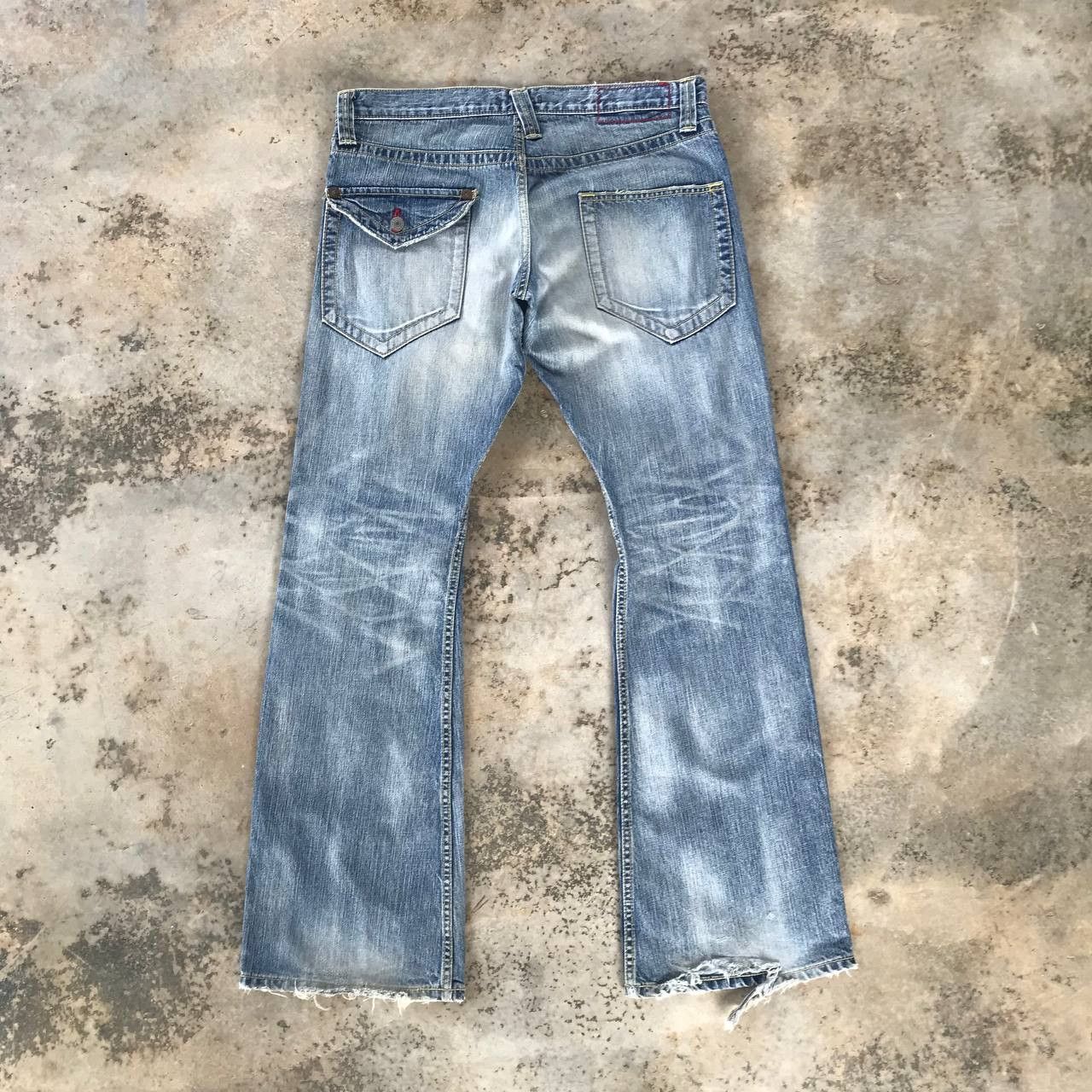 Other FLARED BLUEWAY JAPAN DISTRESSED LOWRISE DENIM W33x33 Size US 33 - 11 Thumbnail