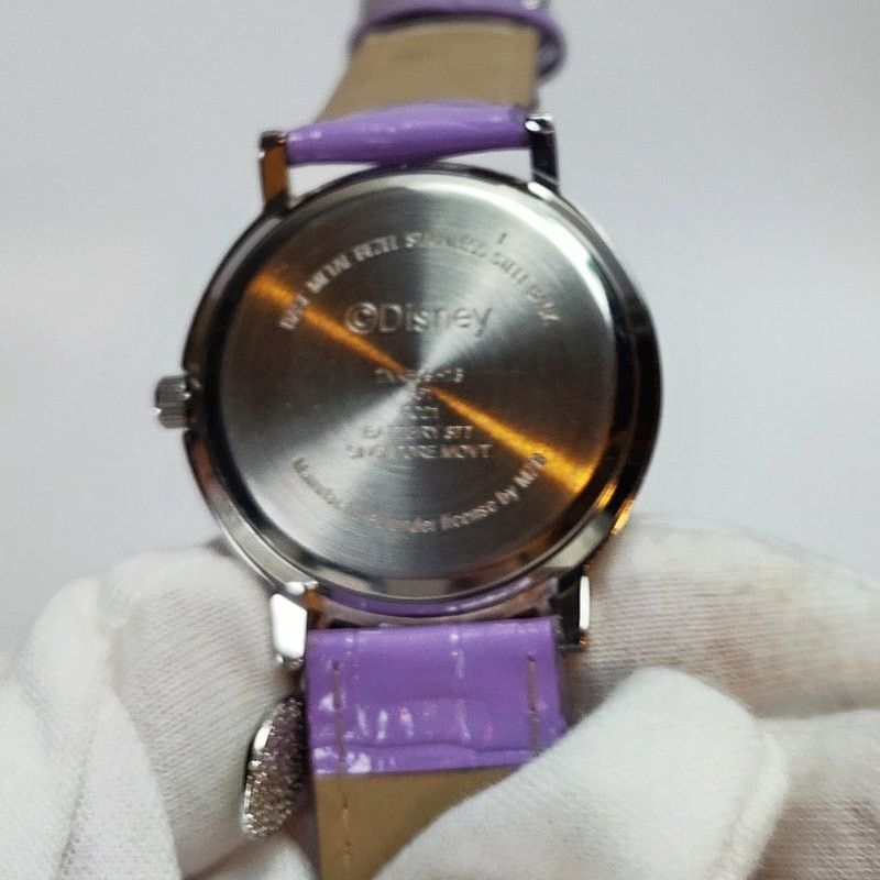 Disney Disney Tinker Bell Charm Watch Purple Strap Rhinestone Bezel Size ONE SIZE - 3 Thumbnail