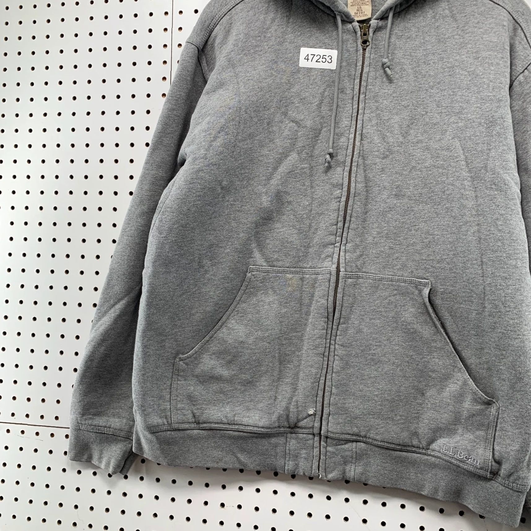 Vintage L.L. Bean Katahdin Hoodie Sweatshirt Mens XL Gray Lined Sherpa Iron Works Up Size US XL / EU 56 / 4 - 6 Thumbnail