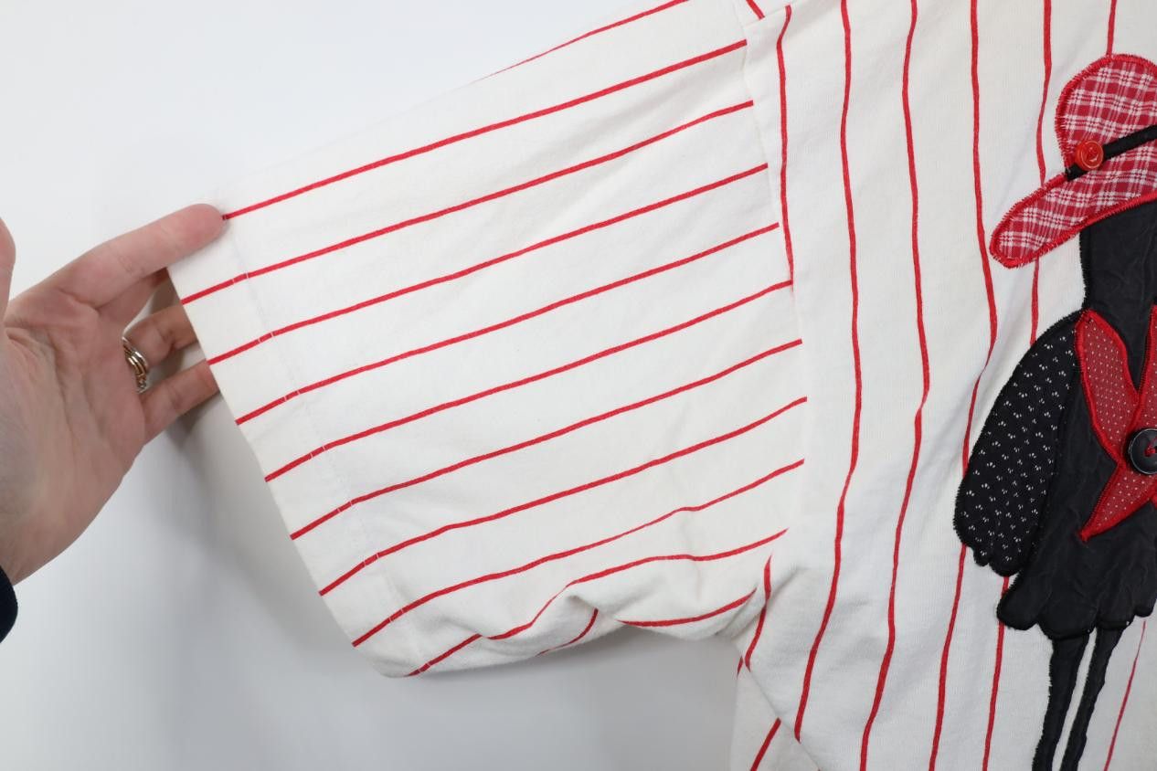Vintage Vintage 90s Sunflower Pinstriped Baseball Jersey Shirt USA Size XXL / US 16-18 / IT 52-54 - 10 Thumbnail