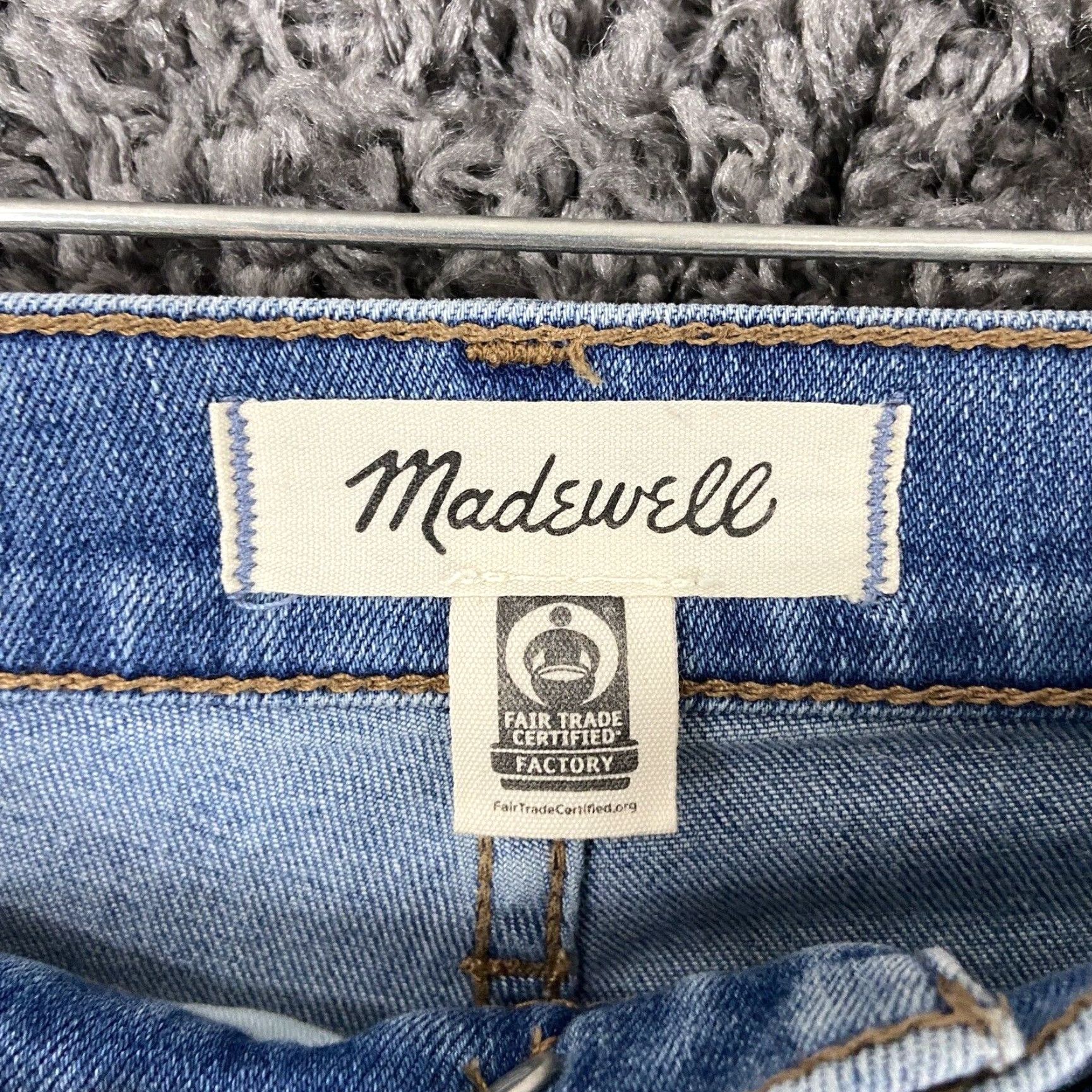 Madewell VINTAGE Madewell Skinny Jeans Women 25 Blue Distressed 11” Roadtripper Size 42" / US 20 - 5 Thumbnail