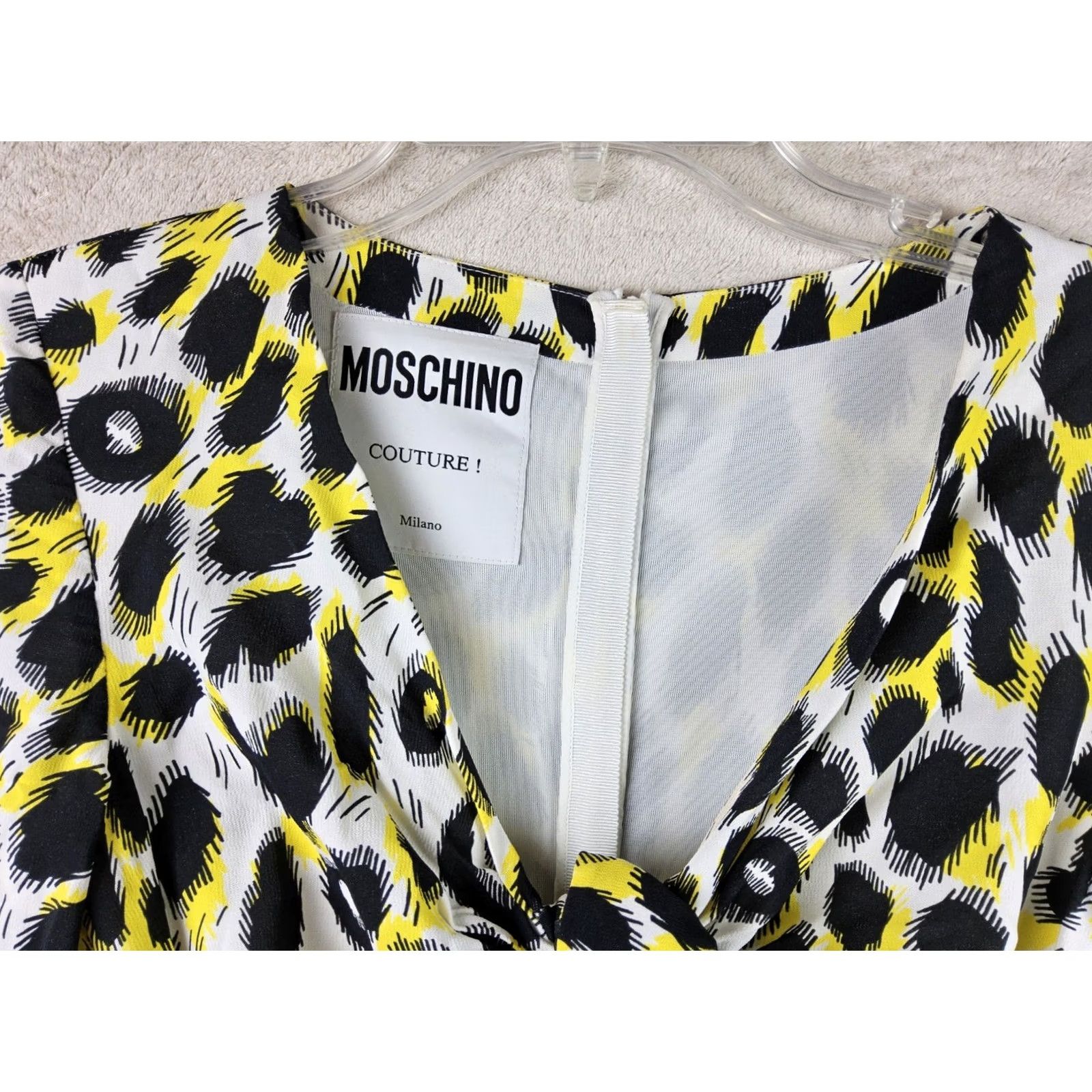 Moschino Moschino Couture Milano Long Sleeve Tie Front Open Midriff Dress Size 6 Multicolor Maxi Women Also Open Midi? Size M / US 6-8 / IT 42-44 - 5 Thumbnail