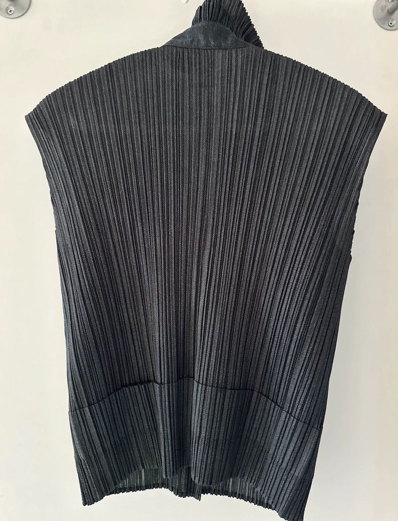 Issey Miyake issey miyake size:3 A vintage black pleated sleeveless shi Size XXS / US 00 / IT 34 - 2 Thumbnail