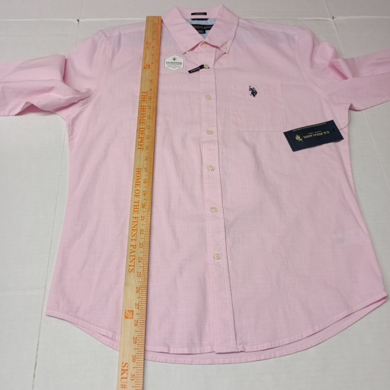 U.S. Polo Assn. U.S. Polo Assn. Button Woven Shirt Men's M Pink Checkered Size US M / EU 48-50 / 2 - 7 Thumbnail