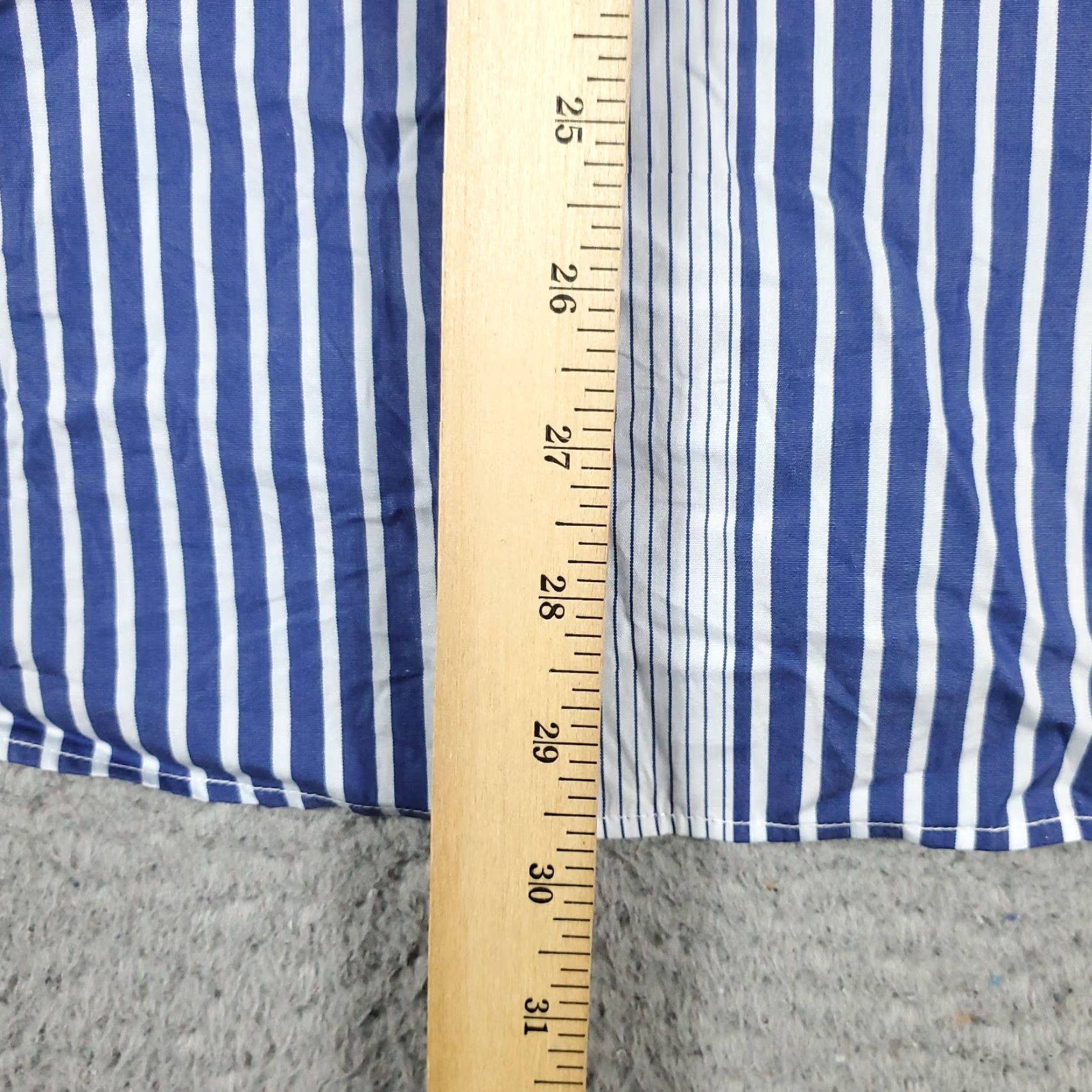 BUGATCHI Bugatchi Uomo Blue Striped Button-Up Shirt Mens Medium Long Sleeve Classic Fit Size US M / EU 48-50 / 2 - 4 Thumbnail