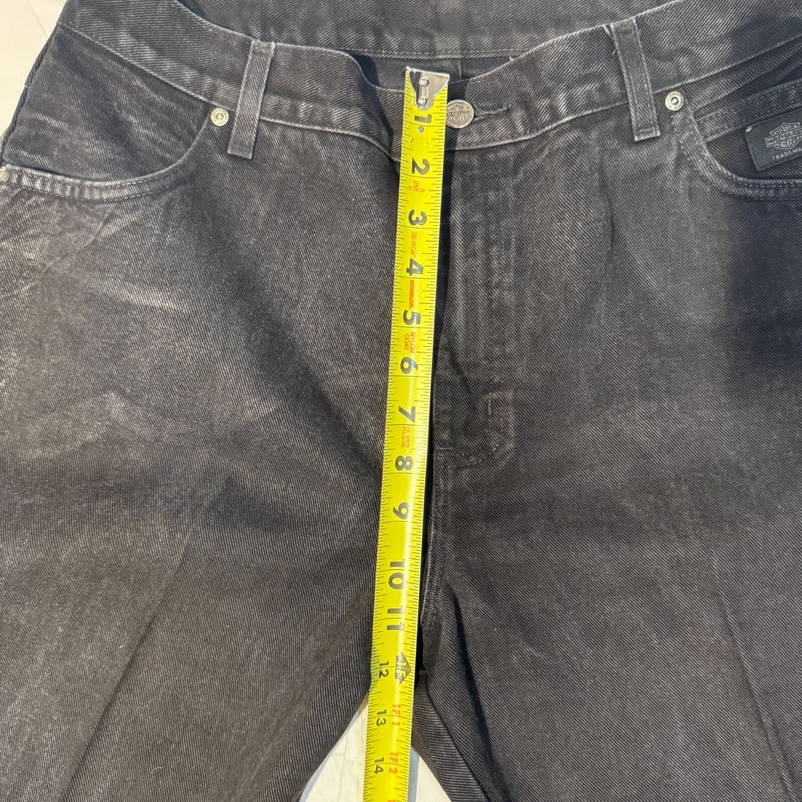 Harley Davidson Harley Davidson Jeans Womens 32x28 Black Denim Biker USA Boo Size 24" / US 00 / IT 34 - 7 Thumbnail