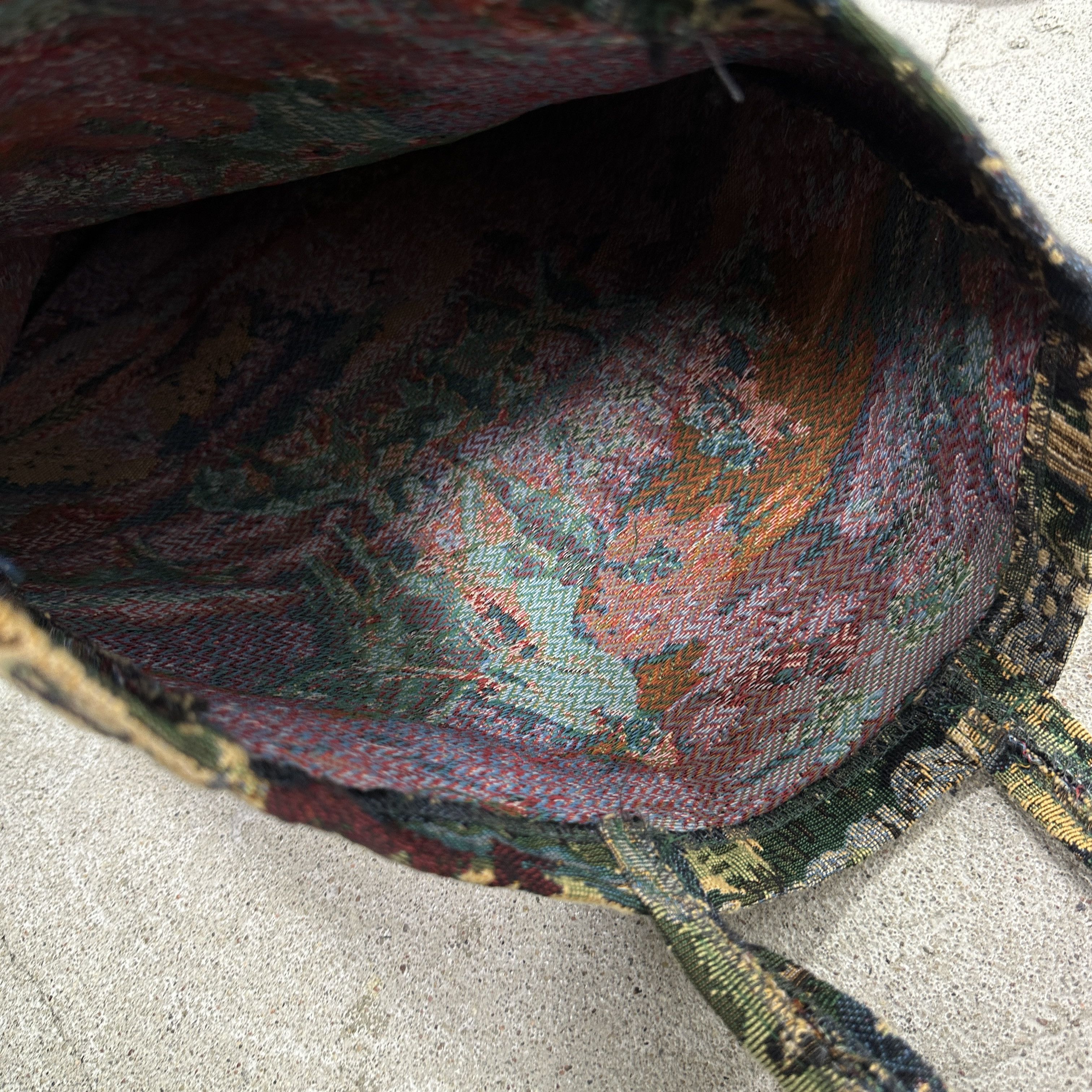 Vintage Vintage Jacquard Printed Handbag Y2K Size ONE SIZE - 5 Thumbnail