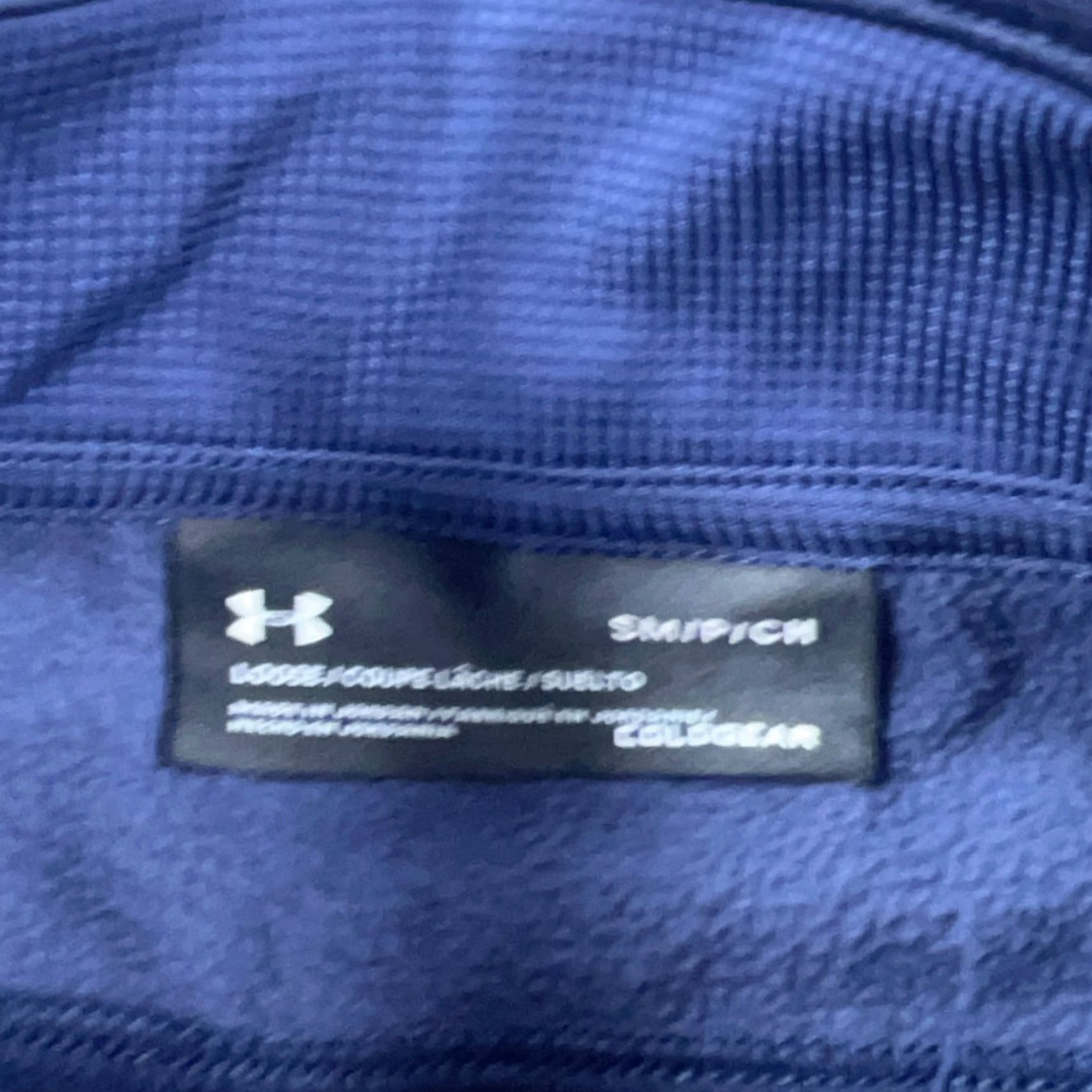 Under Armour Under Armour Sweatshirt Men Small Blue Pullover 1/4 Zip Mock Neck Regular Fit Sports Navy A3 Size US S / EU 44-46 / 1 - 4 Thumbnail