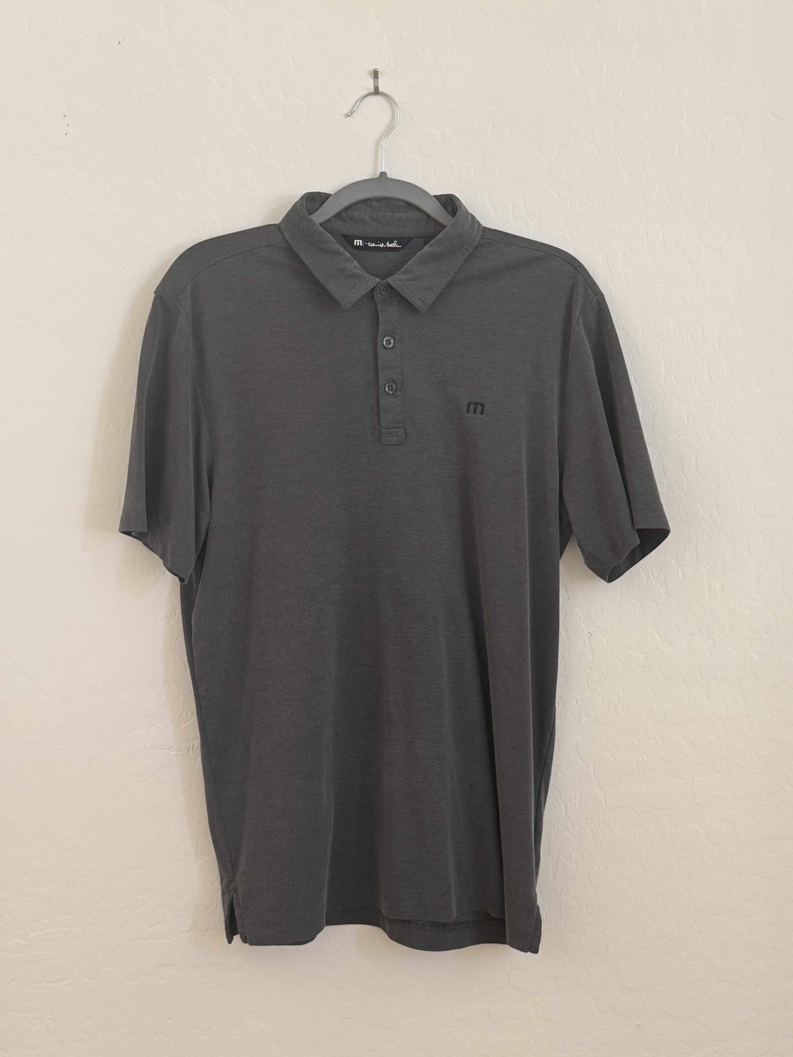 TravisMathew TravisMathew Zinna Polo – Charcoal Heather – Size Large Size US L / EU 52-54 / 3 - 1 Thumbnail