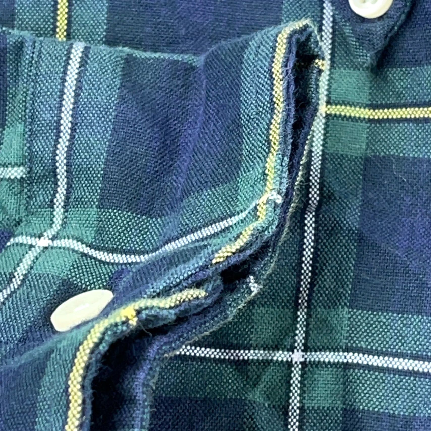 Ralph Lauren Ralph Lauren Shirt Men 4XB Blue Green Plaid Button Up Oxford Blackwatch Dress Shirt Size 48R - 7 Thumbnail