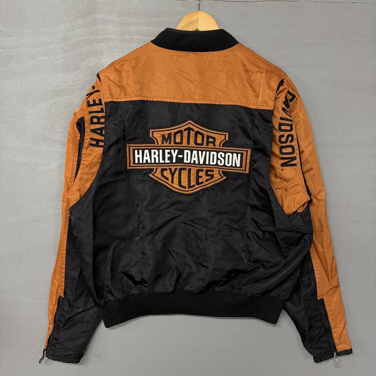 Harley Davidson Harley Davidson Embroidered Bomber Mesh Lined Jacket Large Size US L / EU 52-54 / 3 - 1 Thumbnail