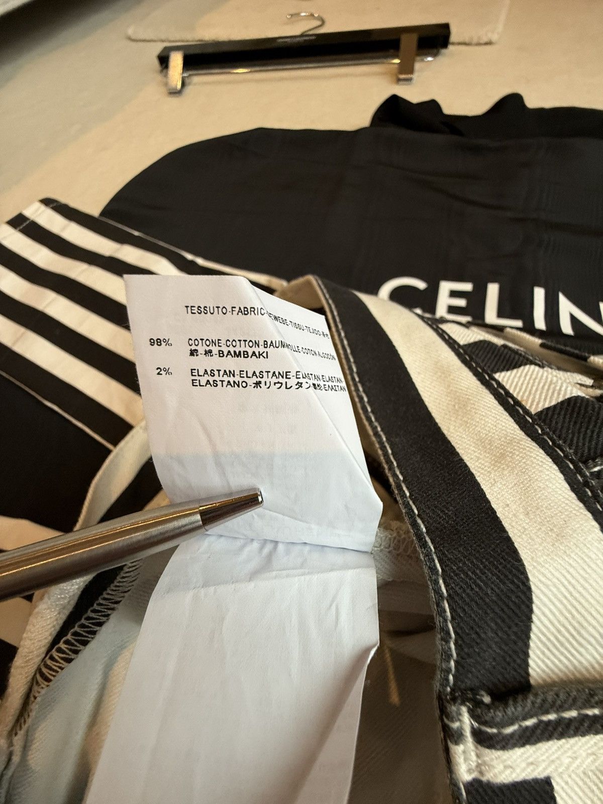 Saint Laurent Paris SS14 Saint Laurent black white skinny jeans Hedi Slimane 26 Size US 26 / EU 42 - 17 Thumbnail