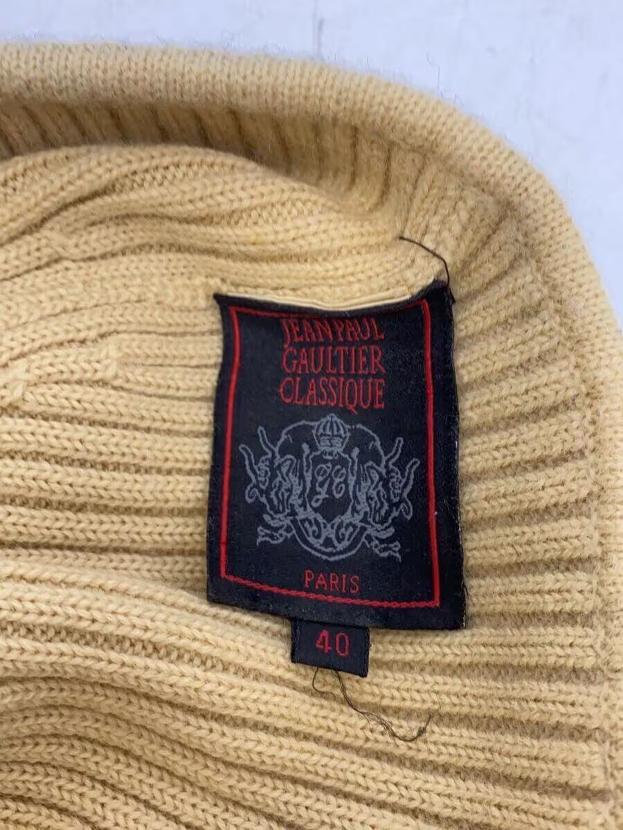 Jean Paul Gaultier Jacquard Logo Wool Knit Cap Size ONE SIZE - 3 Thumbnail