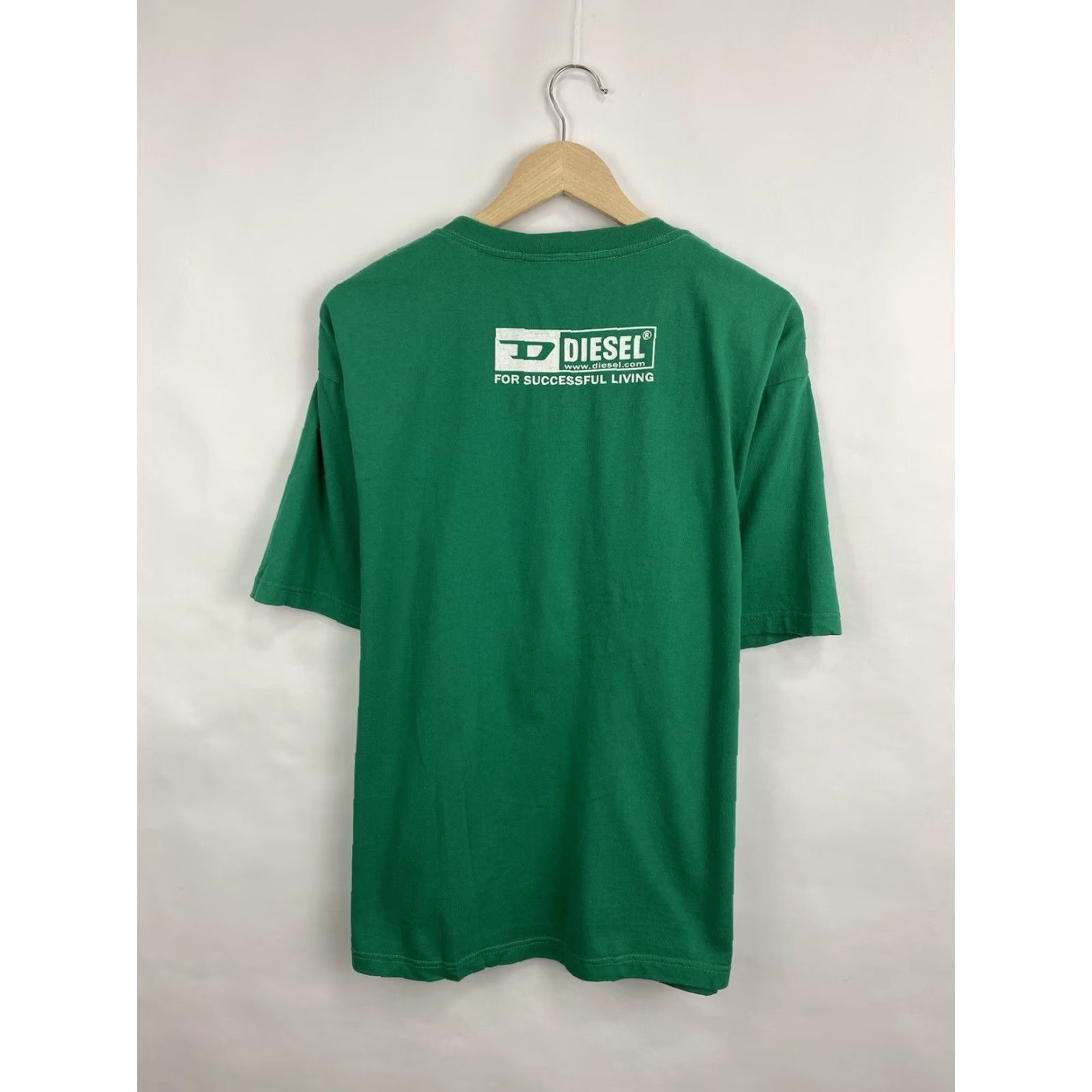Diesel VINTAGE Diesel Big logo T-Shirt Mens XXL Green 90s Y2K Retro Logo Shirt Size US XXL / EU 58 / 5 - 6 Thumbnail