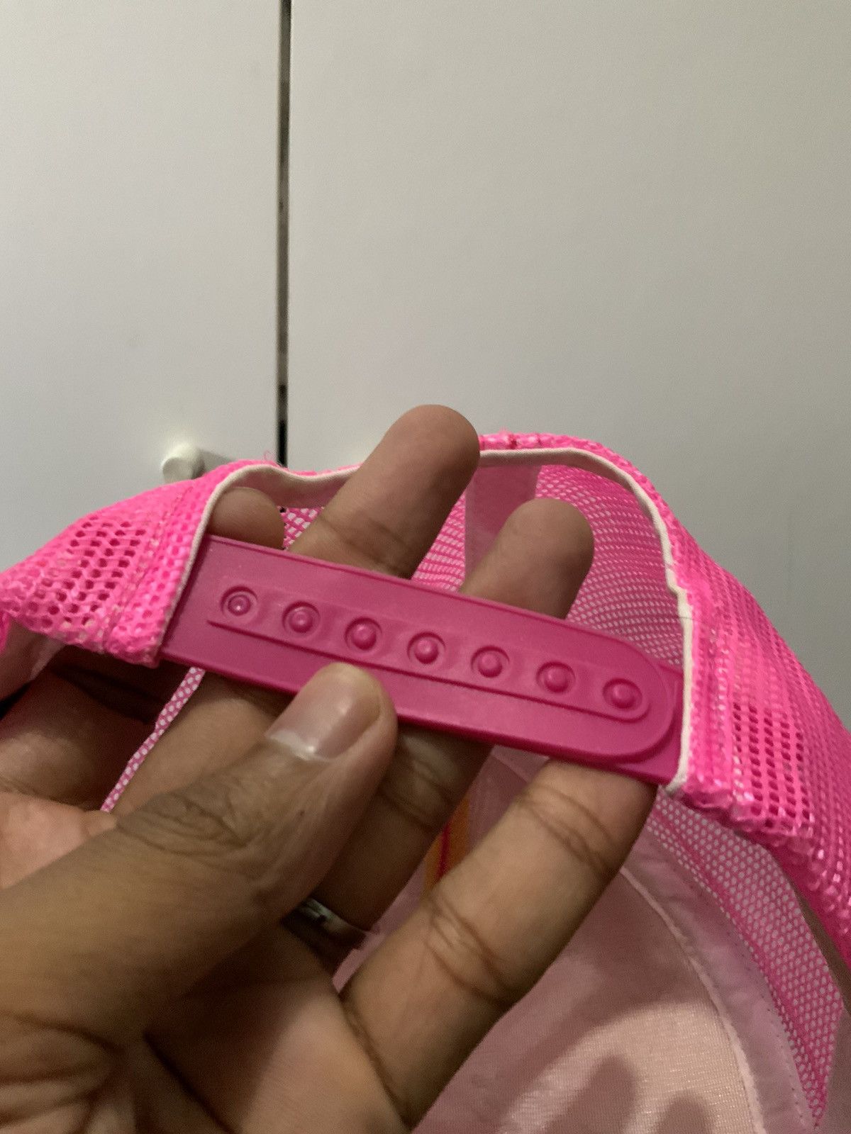 If Six Was Nine Hustler Hardcore Spellout Pink Trucker Hat Size ONE SIZE - 10 Thumbnail
