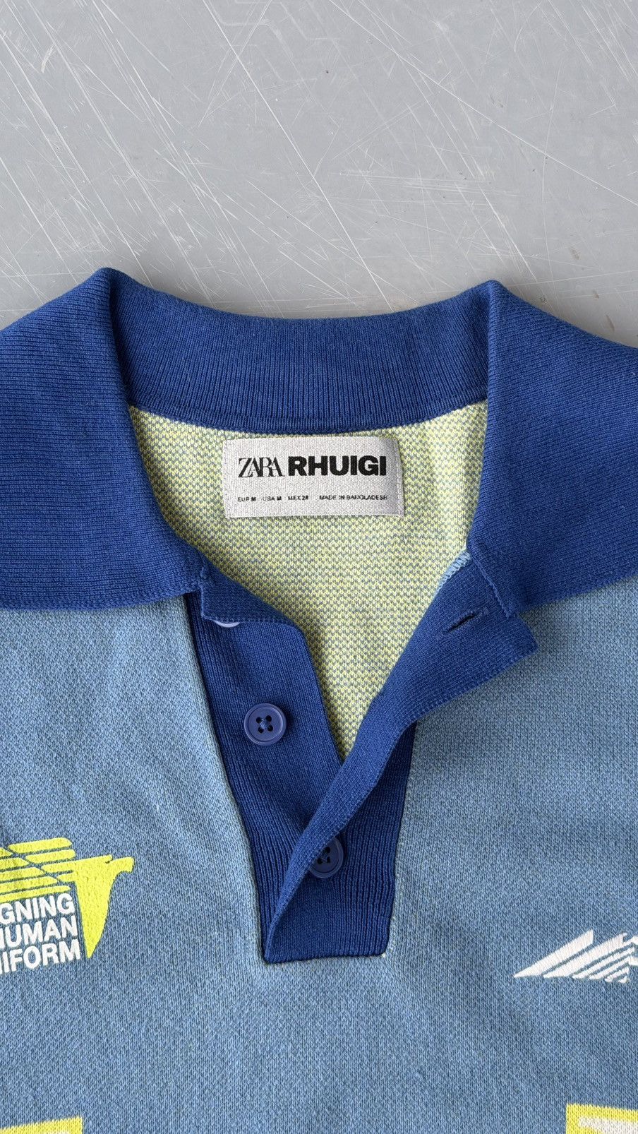 Rhude × Zara Rhude x Zara Polo RHU Size US M / EU 48-50 / 2 - 2 Thumbnail