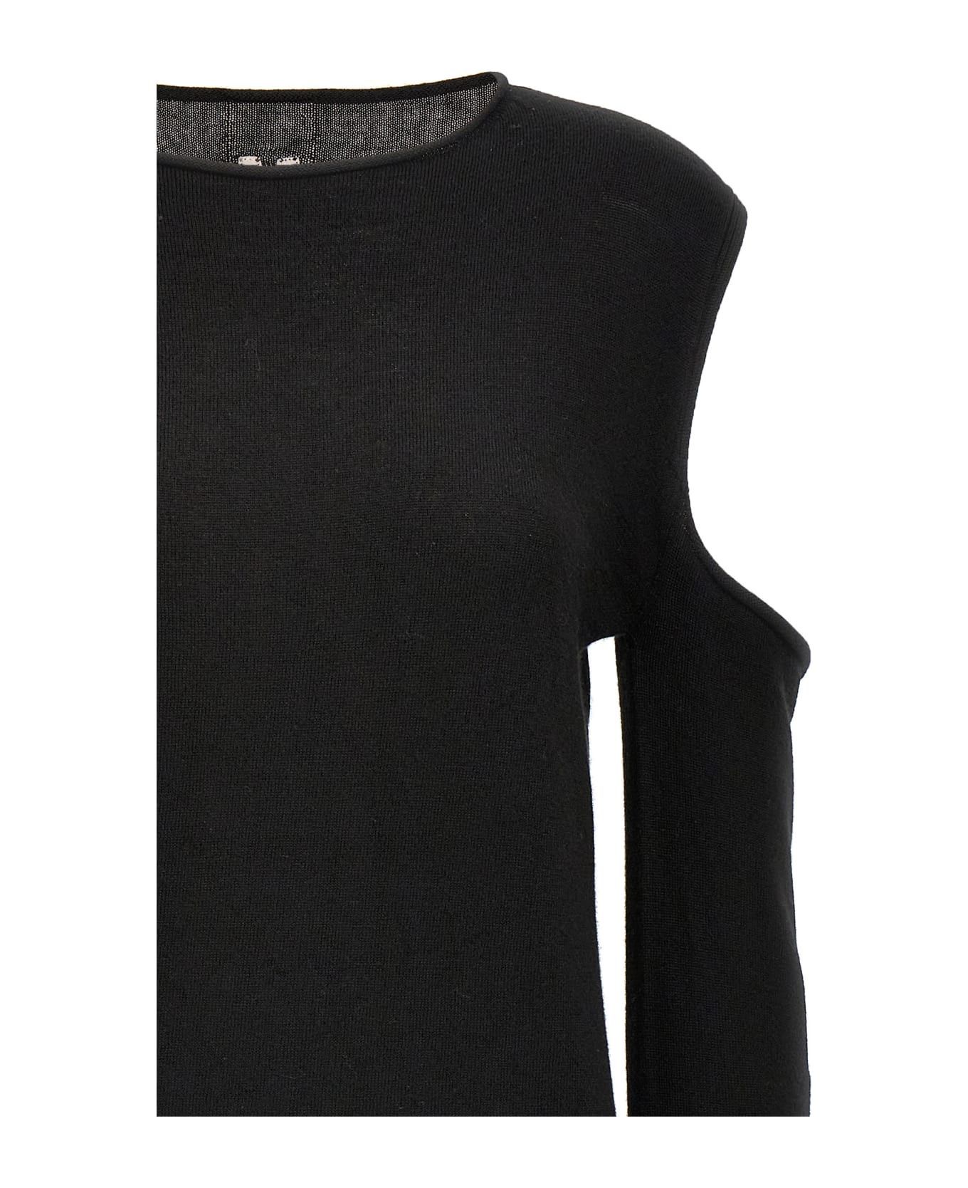 Rick Owens o1y0126 Wool Sweater in Black Size M / US 6-8 / IT 42-44 - 3 Thumbnail