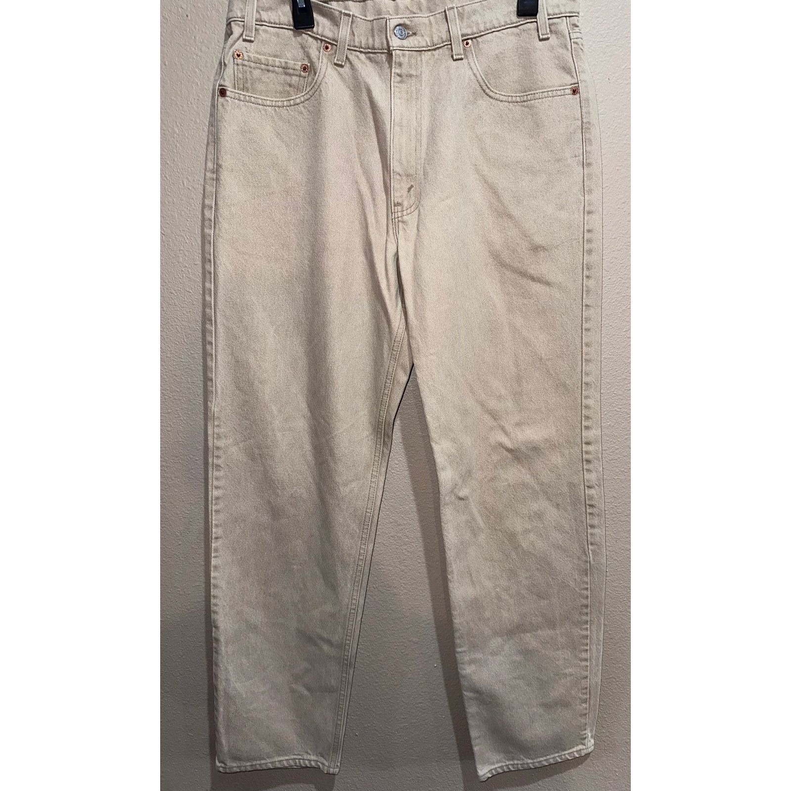 Carhartt Levi’s Relaxed Fit Jeans 36x34 USA Made Beige Tan Red Tab Size US 36 / EU 52 - 1 Thumbnail
