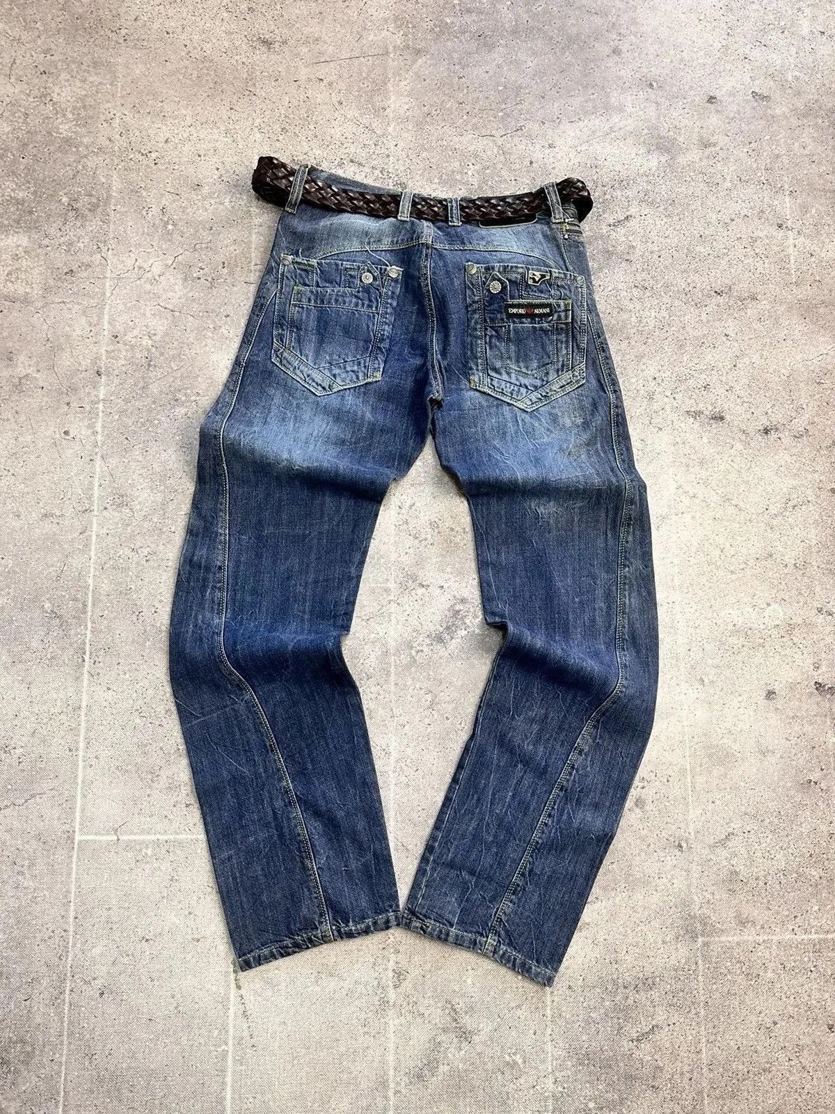 Armani Vintage Armani Jeans style Ed hardy Balenciaga Cargo Baggy Size US 31 - 3 Thumbnail