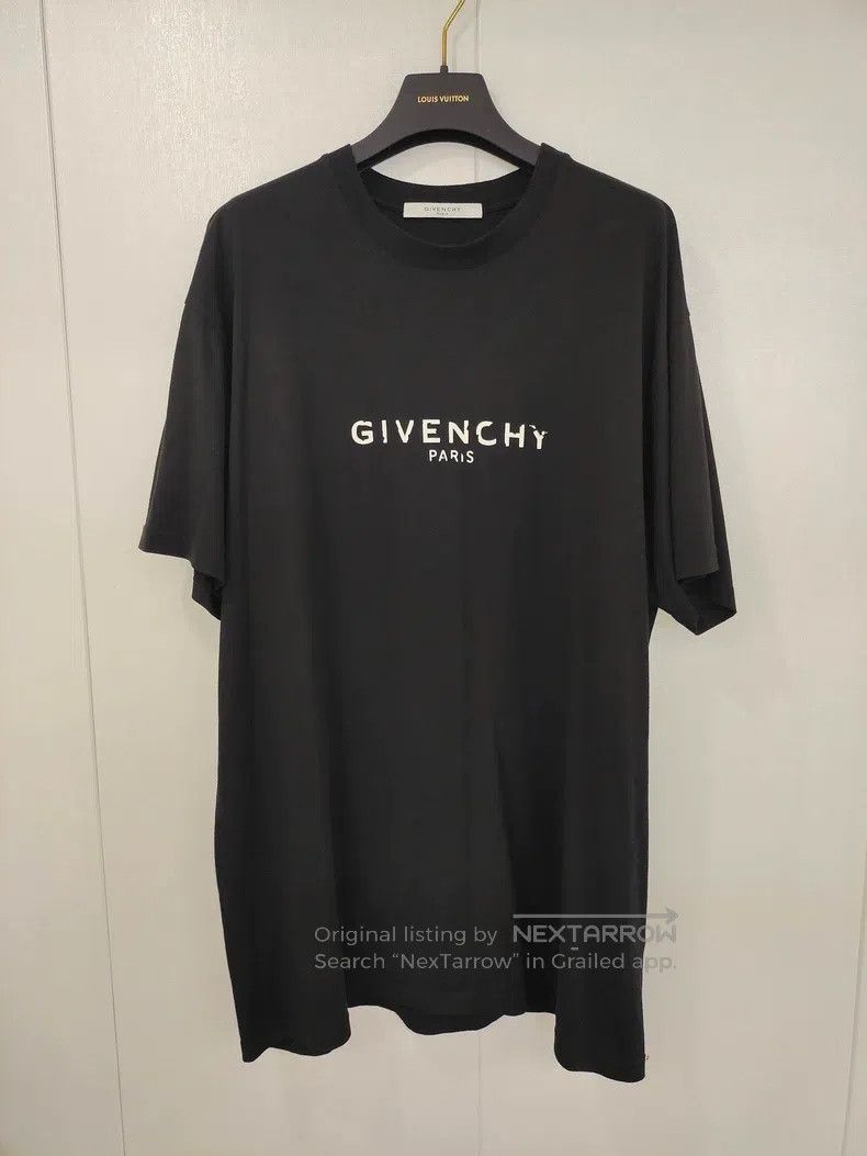 Givenchy Damaged Logo Printed Cotton Apparel