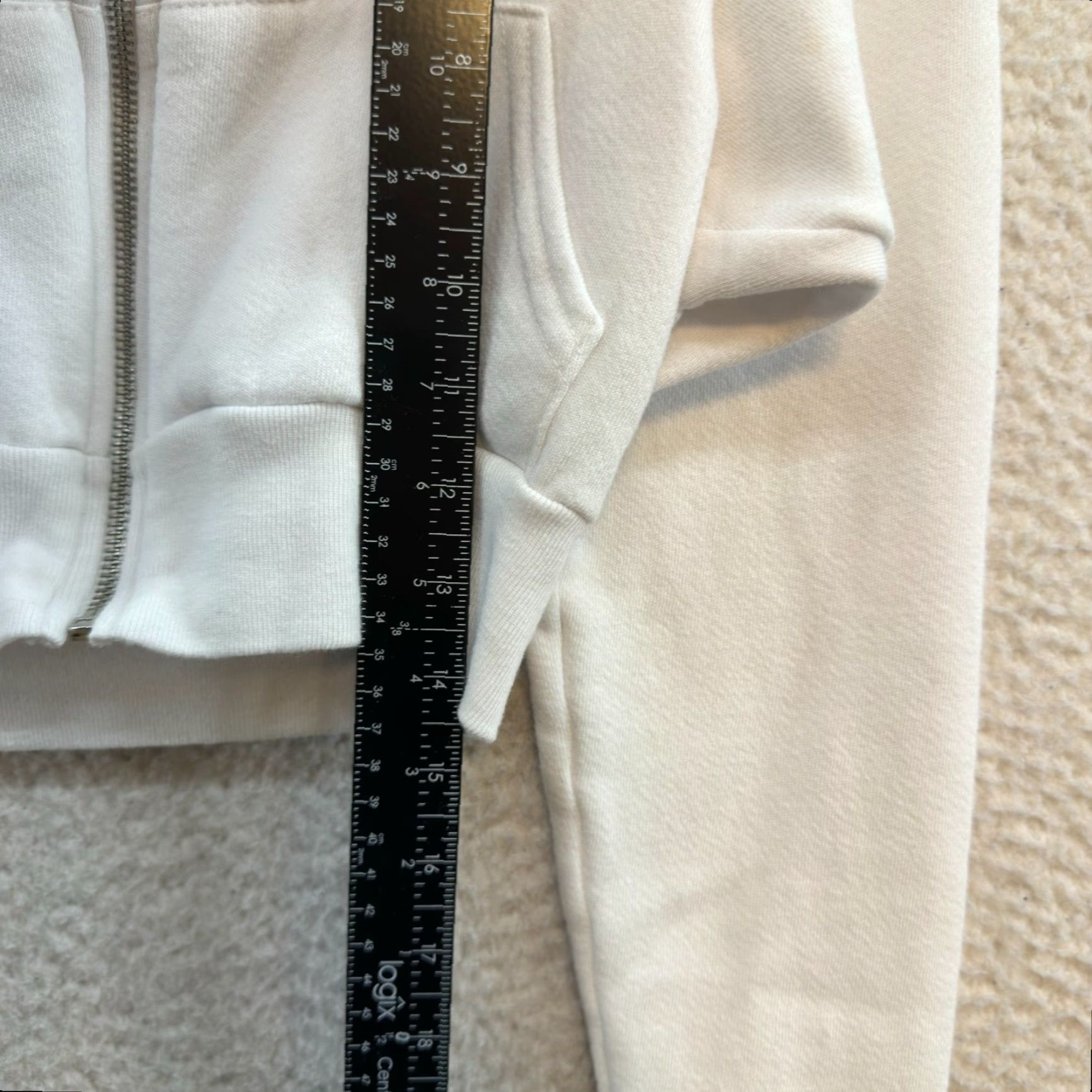 American Apparel VINTAGE American Apparel White Cropped Hoodie XS S Small Full Zip Size XS / US 0-2 / IT 36-38 - 5 Thumbnail