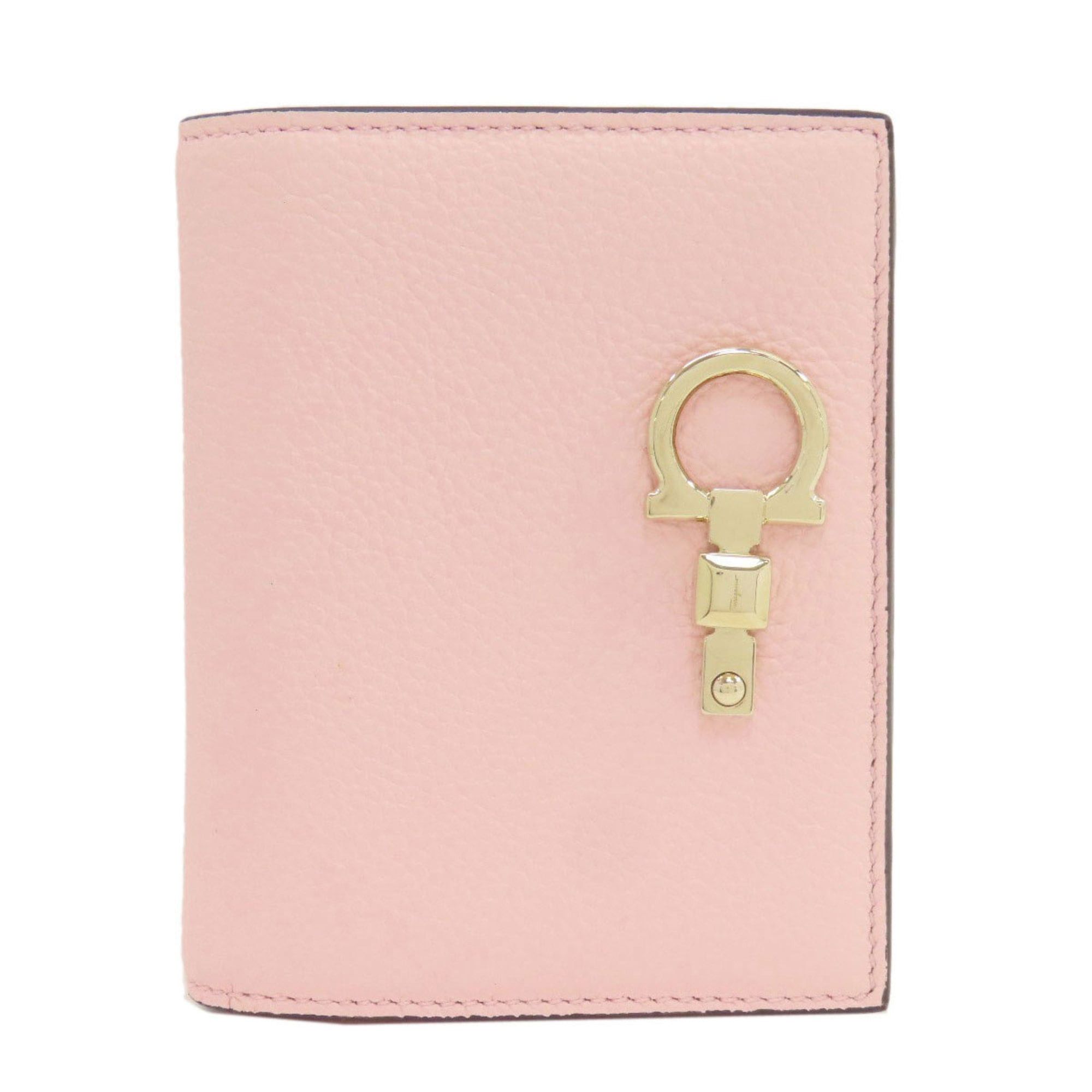 Salvatore Ferragamo Salvatore Ferragamo Gancini hardware bifold leather wallet for women Size ONE SIZE - 1 Thumbnail