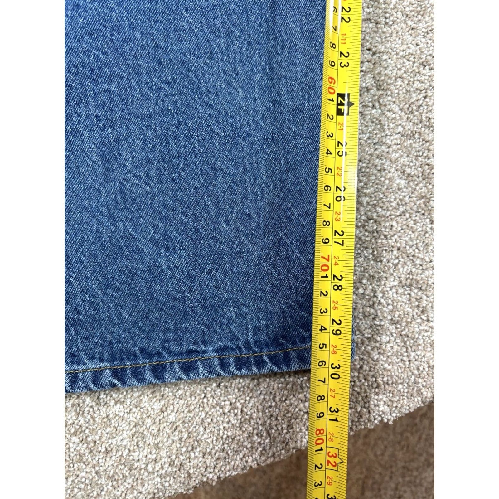 Denime VINTAGE Rural King Carpenter Jeans Mens 38x32 Denim Blue 90s Cowboy Nature USA Wide-Leg 5-Pocket Regular Jeans Men Size US 38 / EU 54 - 7 Thumbnail