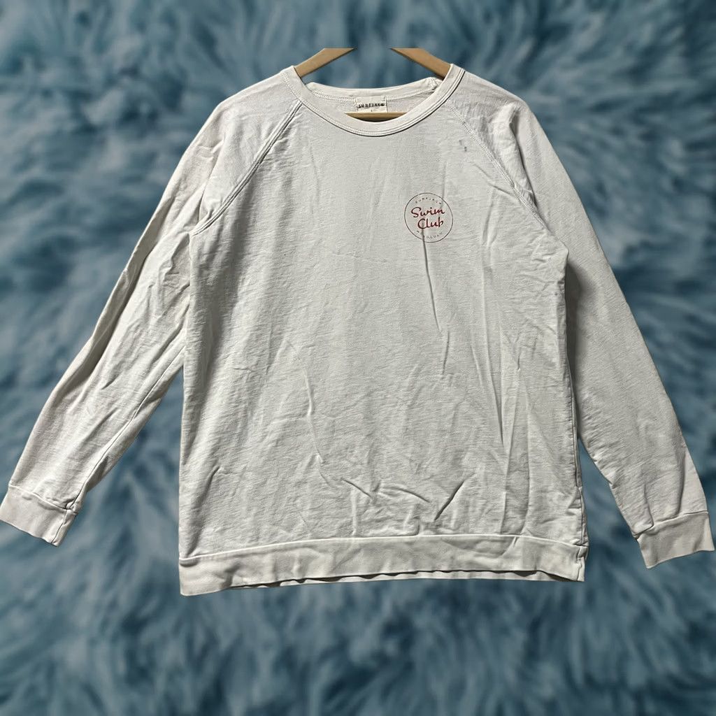 Logo 7 Surf Jack T-Shirt Long Sleeve White Large Logo Made In USA Distressed Mens L Regular Shirt Size US L / EU 52-54 / 3 - 1 Thumbnail