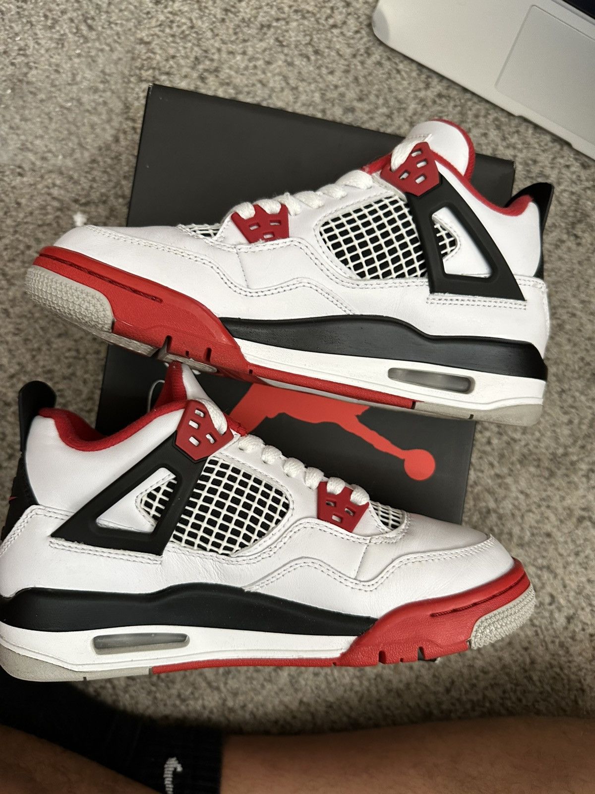 Jordan Brand Air jordan 4 fire red - size 4.5 Size US 5 / EU 37 - 3 Thumbnail