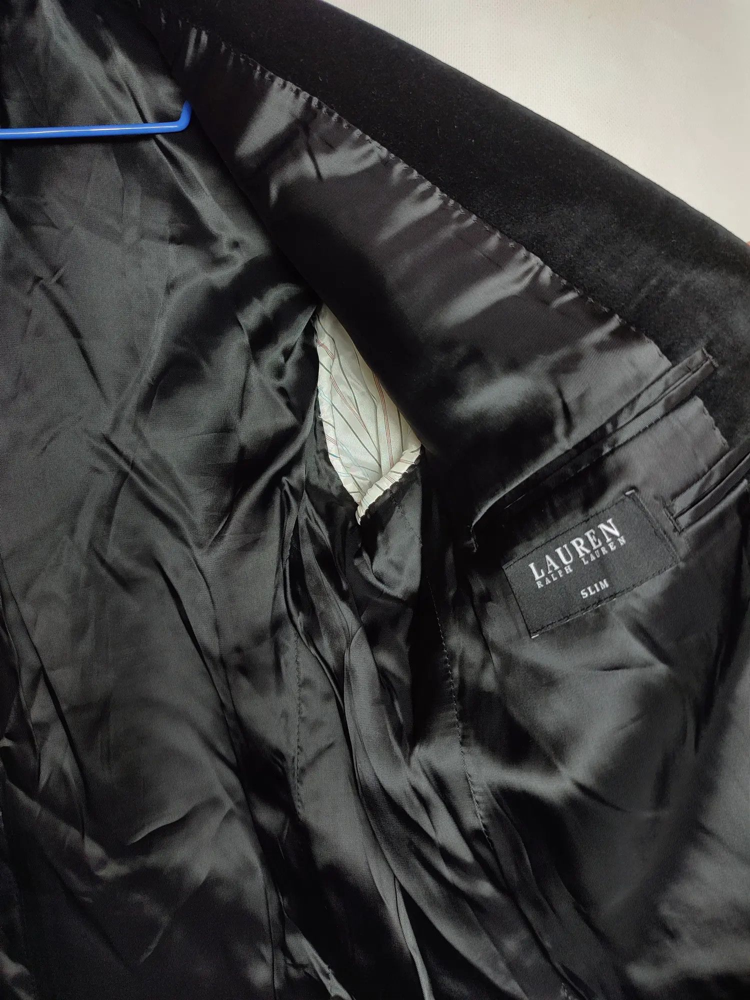 Lauren Ralph Lauren × Polo Ralph Lauren × Ralph Lauren Black Label LRL Ralph Lauren Velour Black Blazer Size 48R - 8 Thumbnail