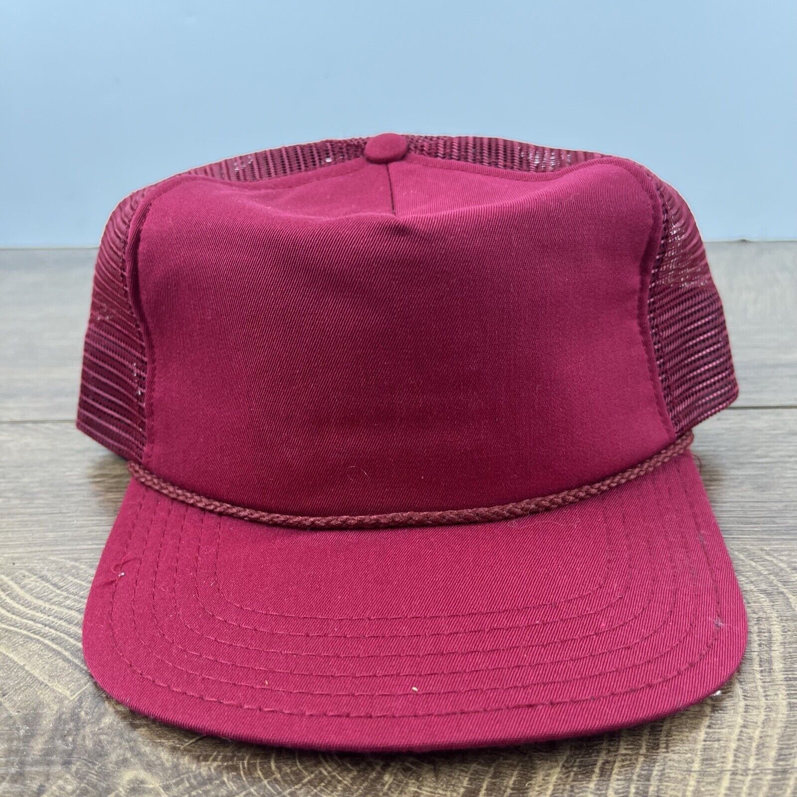 Other Adult Maroon Snapack Cap Maroon Hat Red Cap Hat Adjustable H Size ONE SIZE - 4 Thumbnail