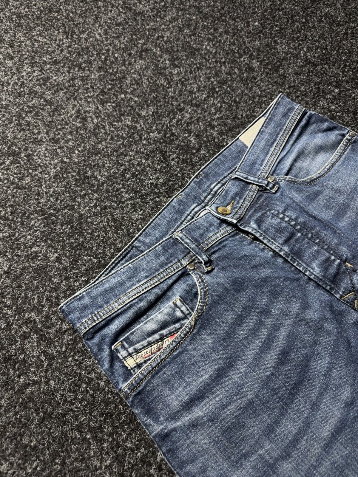 Diesel Luxury 00s Diesel Tepphar Slim Tapered Jeans Rock Y2K Denim Size US 30 / EU 46 - 6 Thumbnail