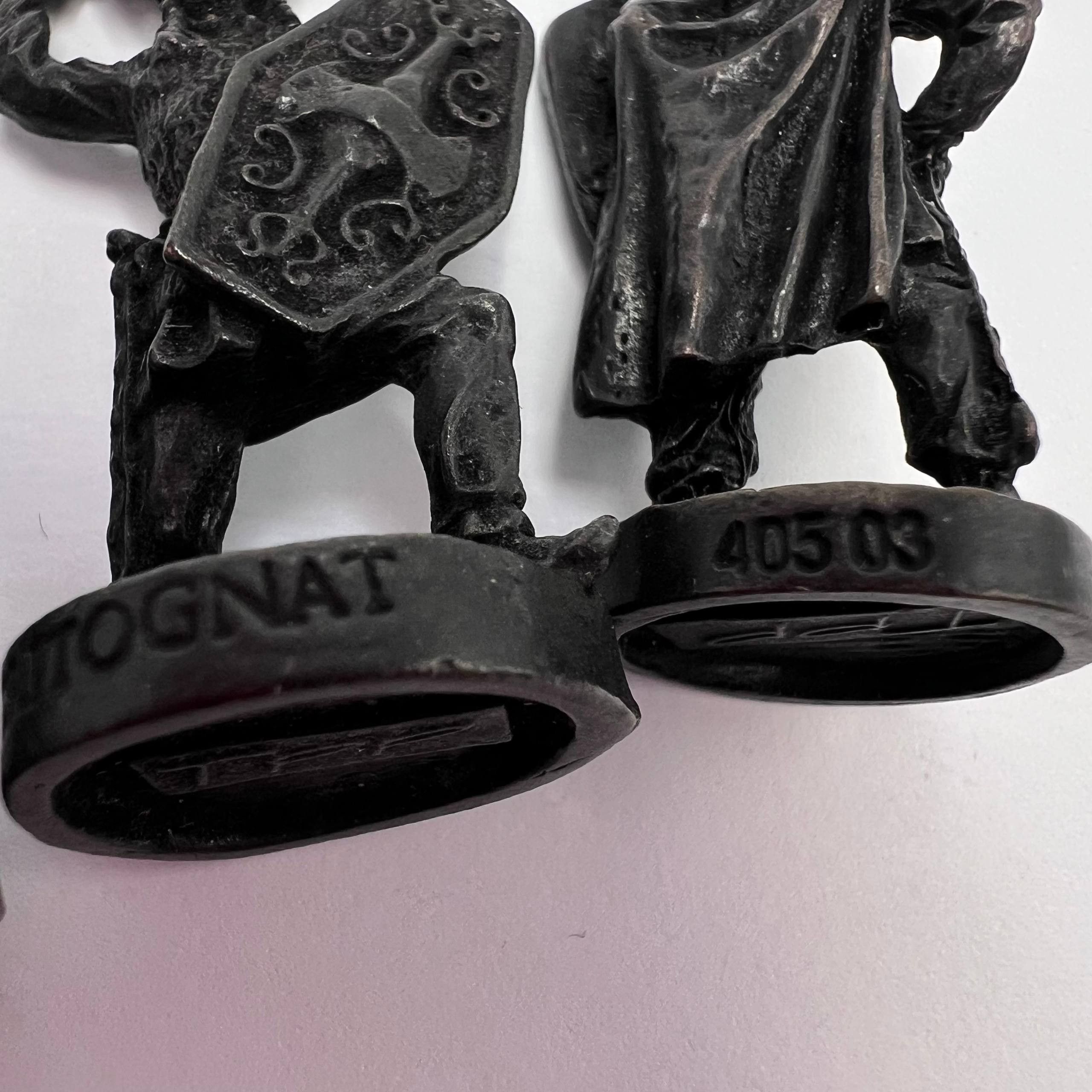 Vintage Vintage Bronze Roman Gallic War Soldiers 1980s Set of 7 Size ONE SIZE - 3 Thumbnail