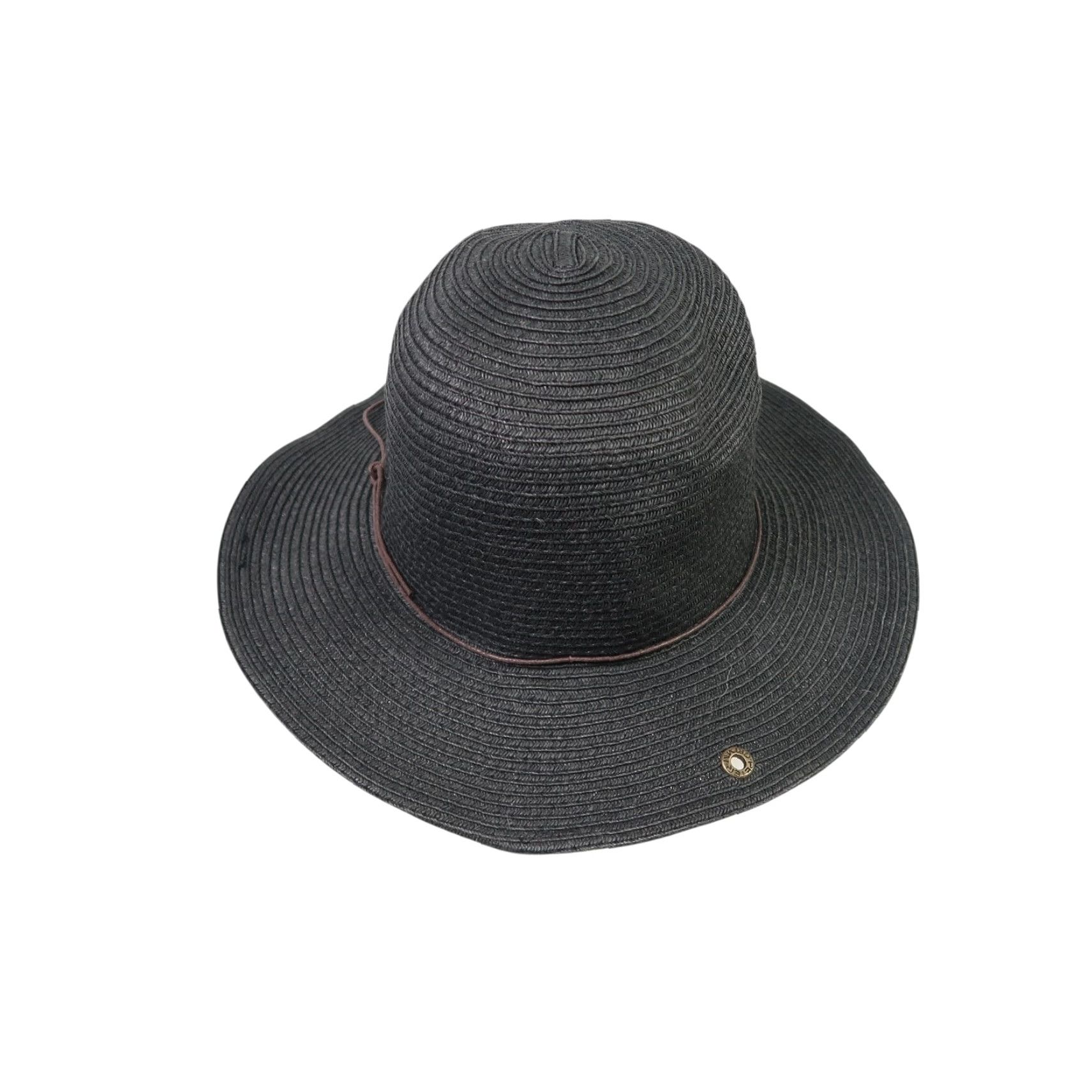 Vintage Peter Grimm Black Straw Fedora Sun Hat Women One Size Sun Hat Casual Spring Summer Women Black Fedora Straw Hat Size ONE SIZE - 5 Thumbnail