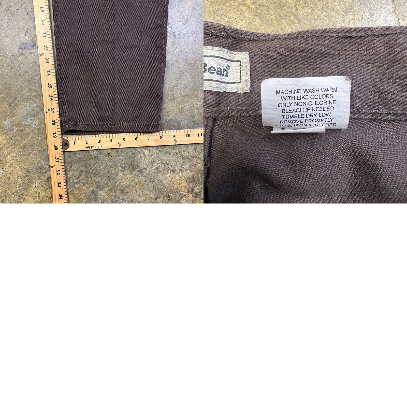 Vintage VINTAGE L.L.Bean Womens High Waist Mom Jeans 14 Regular 32x29 Brown Denim Pants Jeans Size 36" / US 14 / IT 50 - 8 Thumbnail