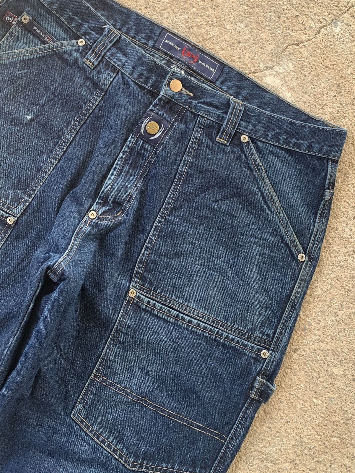 JNCO × Phat Farm Vintage Y2k phat frame carpenter jeans pants Size US 38 / EU 54 - 3 Thumbnail