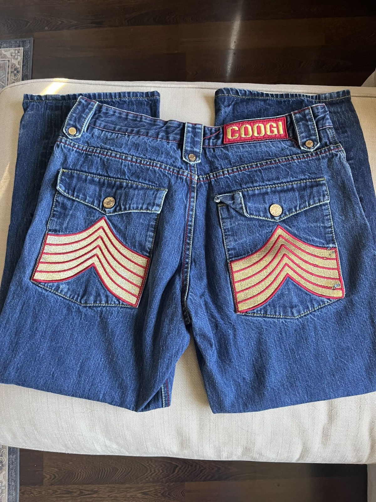 Coogi Vintage Coogi Embroidered Snake Denim Jeans Size US 36 / EU 52 - 10 Thumbnail