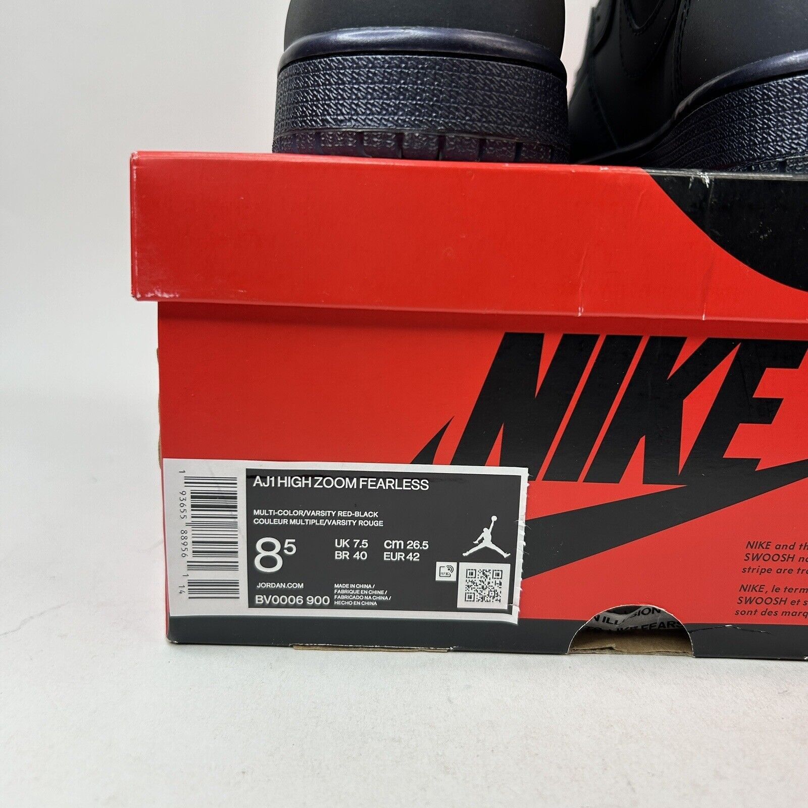 Jordan Brand Nike Air Jordan 1 Retro High Zoom “Fearless” 2023 Size US 8.5 / EU 41-42 - 5 Thumbnail
