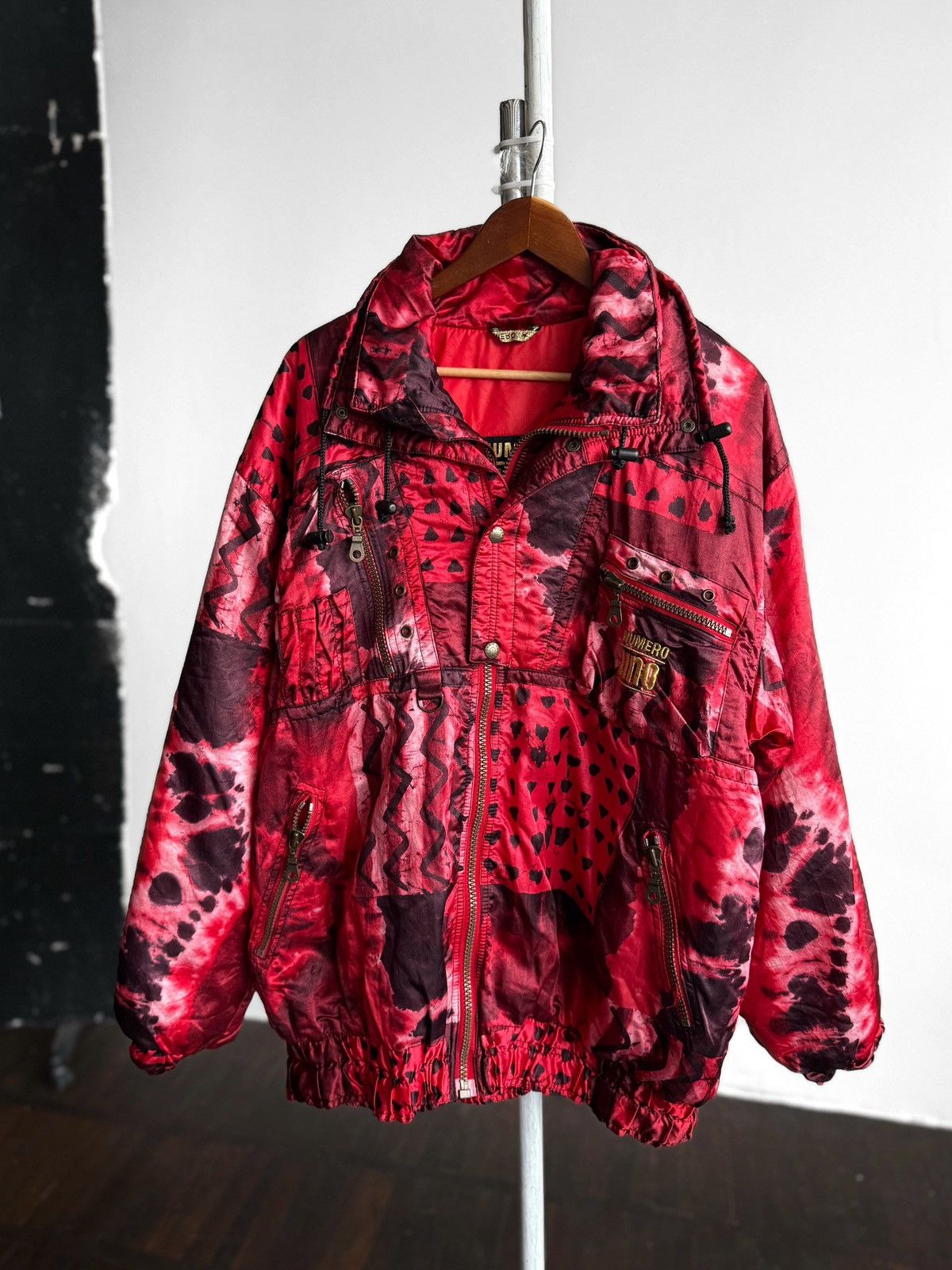 Other Numero Uno Retro Ski Jacket Red Patterned Vintage Snow Size US XL / EU 56 / 4 - 1 Thumbnail