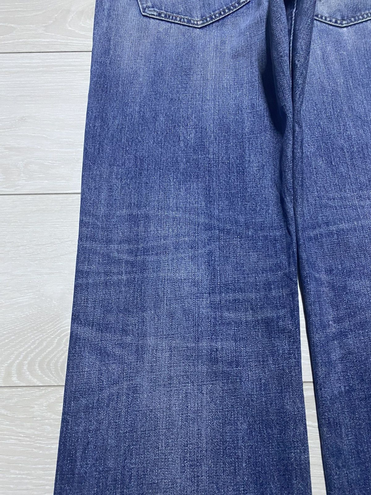 Takashi Murakami × Uniqlo Vintage Uniqlo UJ Faded Wash Distressed Loose Jeans Size US 33 - 7 Thumbnail