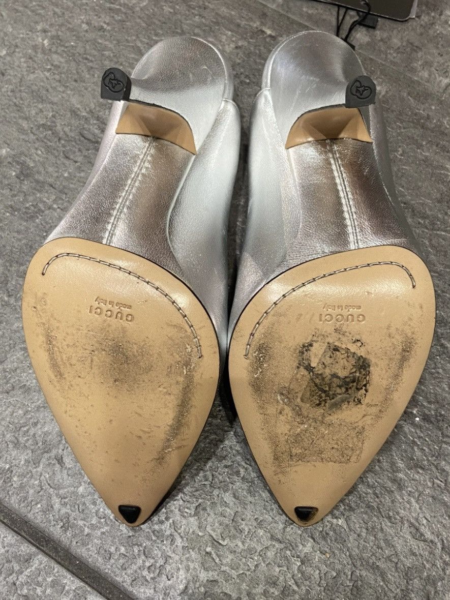 Gucci × Tom Ford Gucci by Tom Ford open toe leather pumps. Size US 7 / IT 37 - 5 Thumbnail