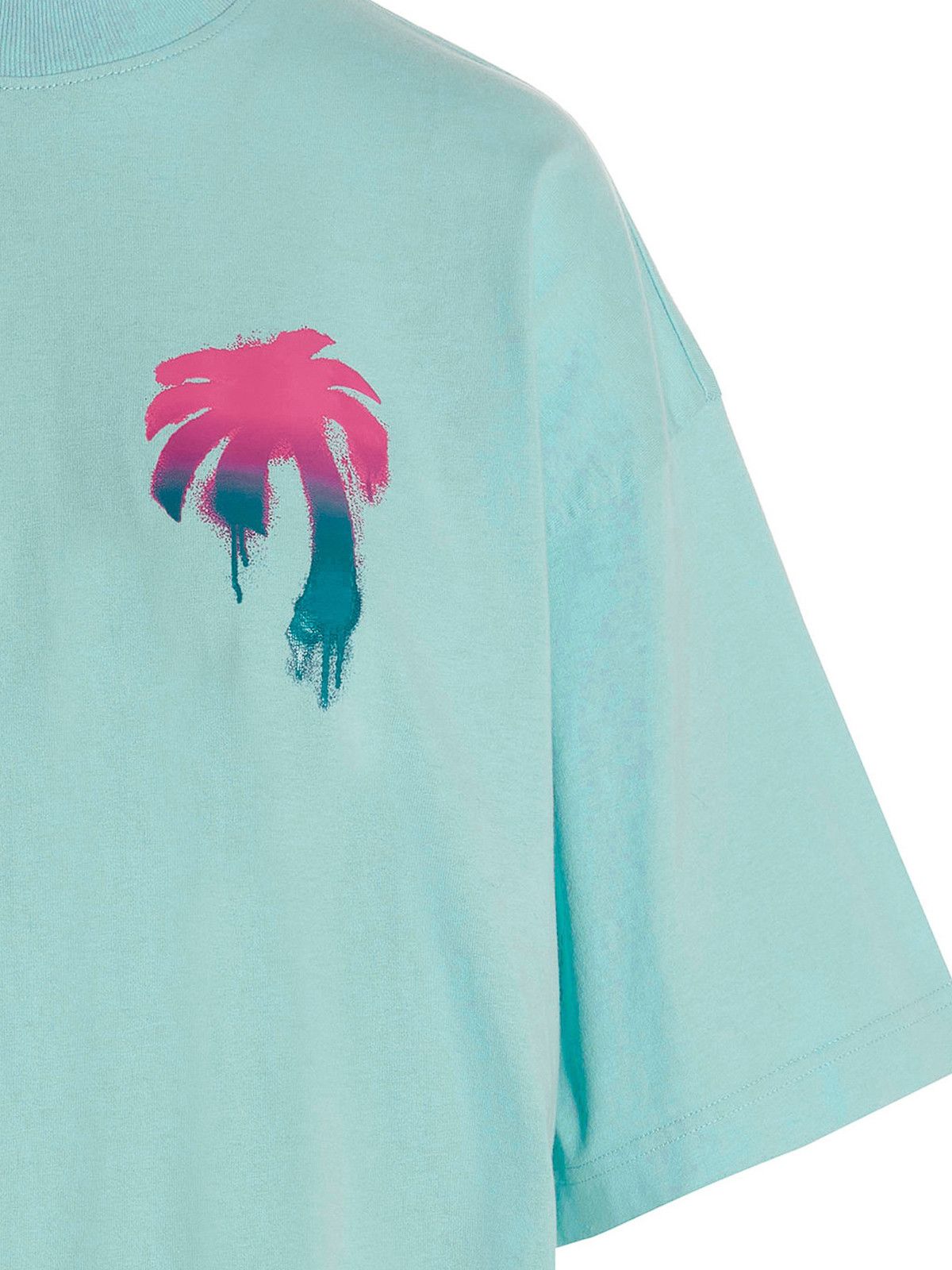 Palm Angels o1gr1nt0425 I Love Pa Loose T-Shirt Light Blue Size XS / US 0-2 / IT 36-38 - 3 Thumbnail
