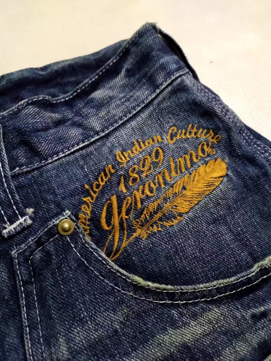 Other Japanese Double Knee Denim Patchwork Distressed Painter Size US 31 - 10 Thumbnail