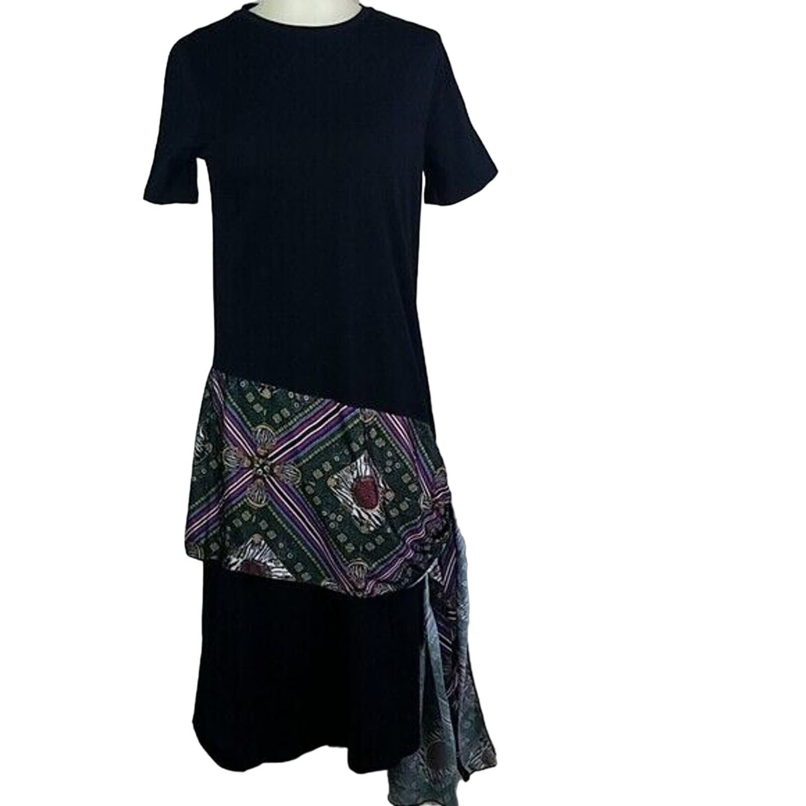 Zara Zara Dress Women S Black Grunge Whimsygoth Scarf Casual Size S / US 4 / IT 40 - 2 Thumbnail